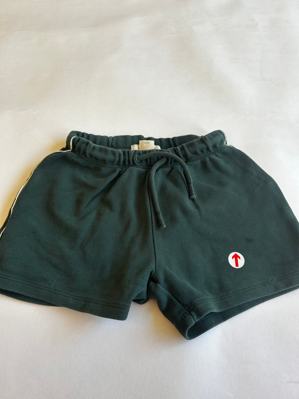 Konges Sløjd Dark green cotton drawstring shorts