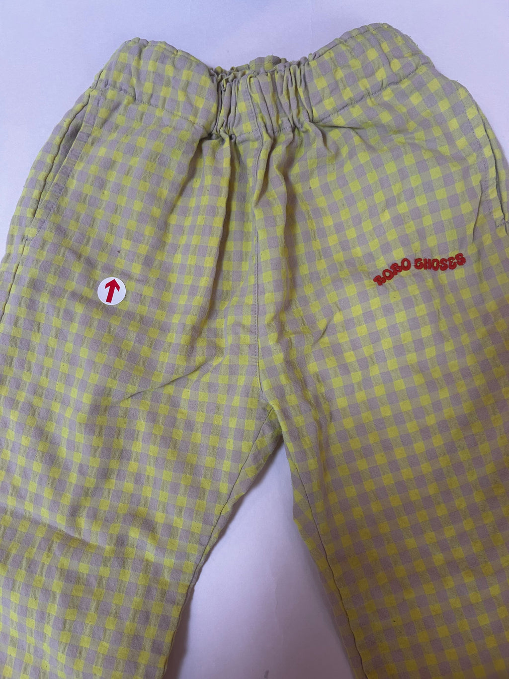 Bobo Choses Yellow vichy woven pants