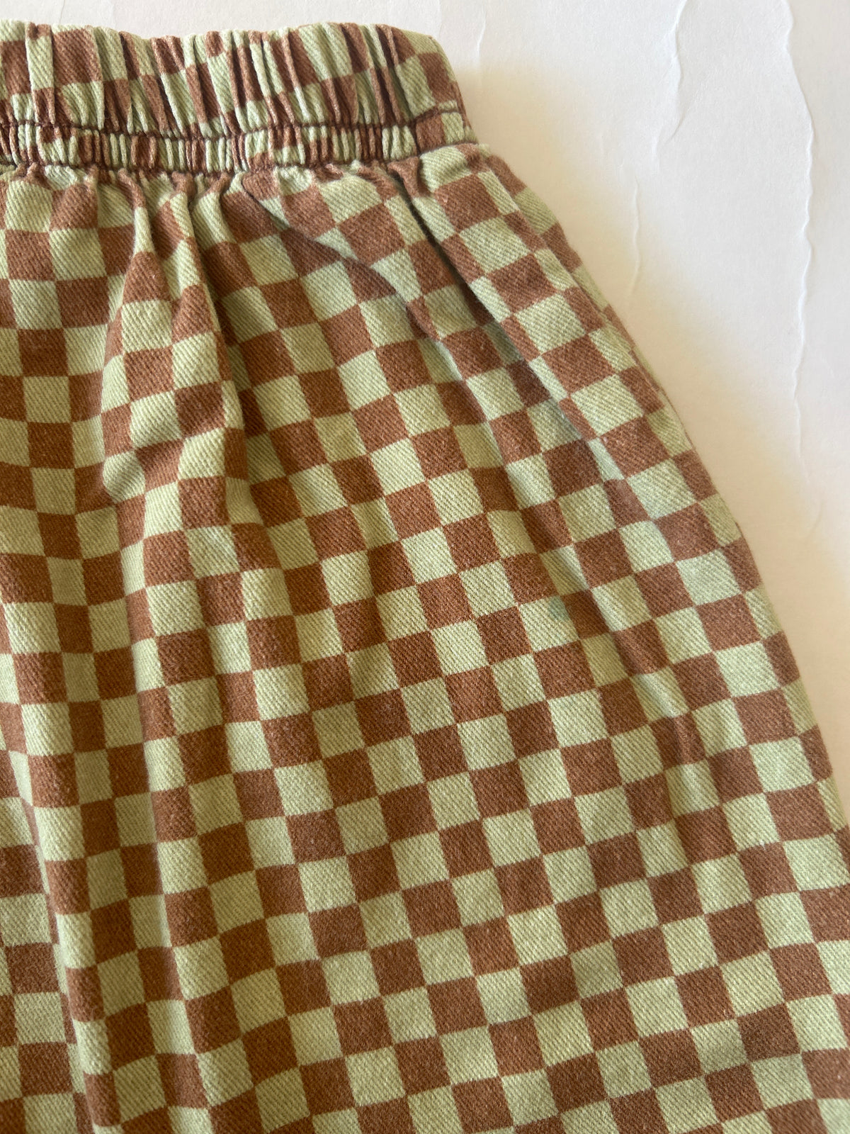 Claude & Co checkerboard wide leg trousers