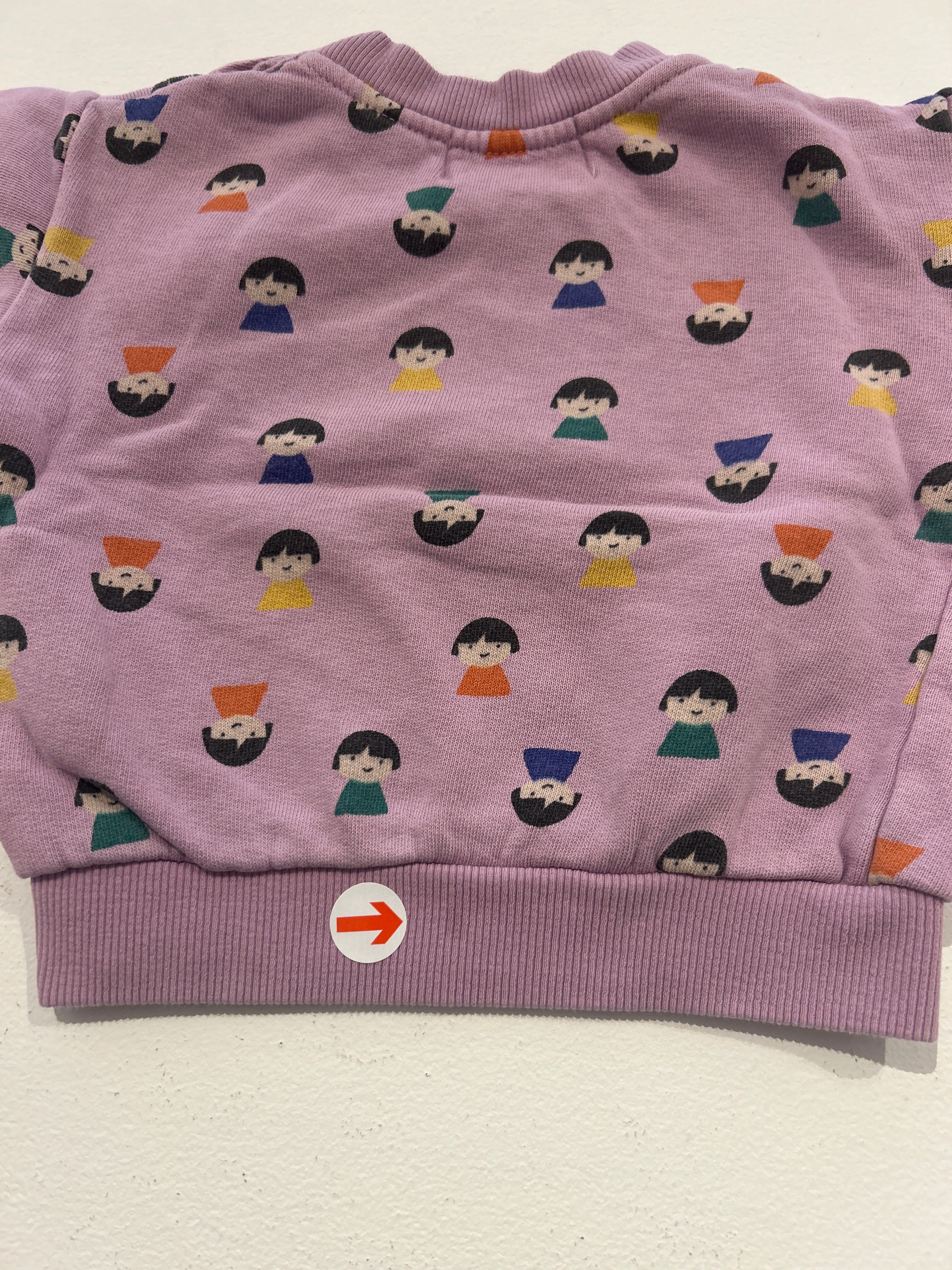 bobo choses Lilac game pawns sweatshirt 6M