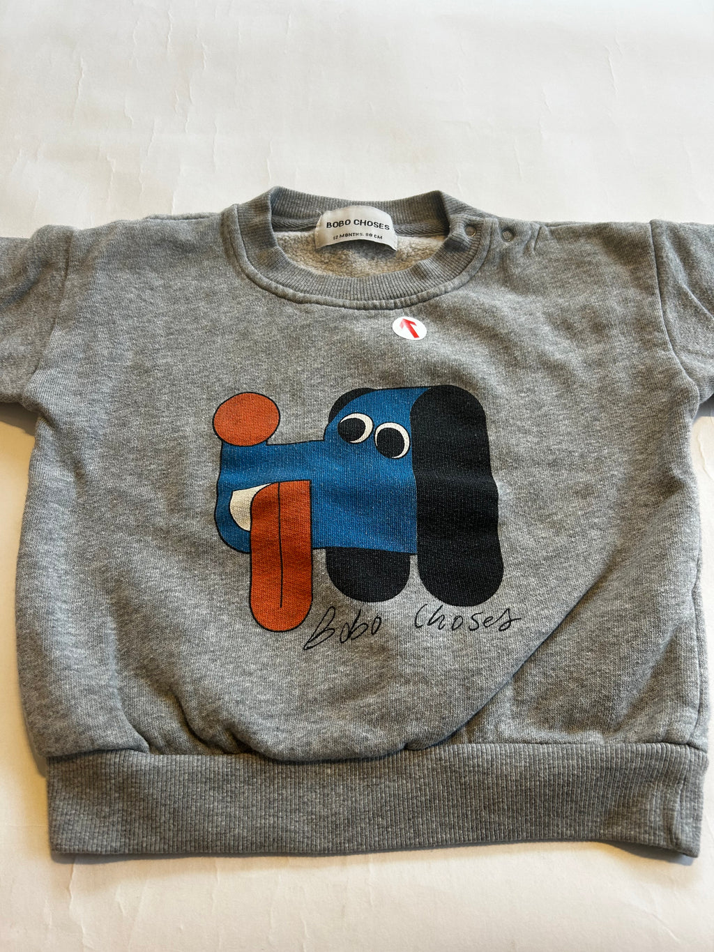 Bobo Choses Grey doggy mate sweatshirt