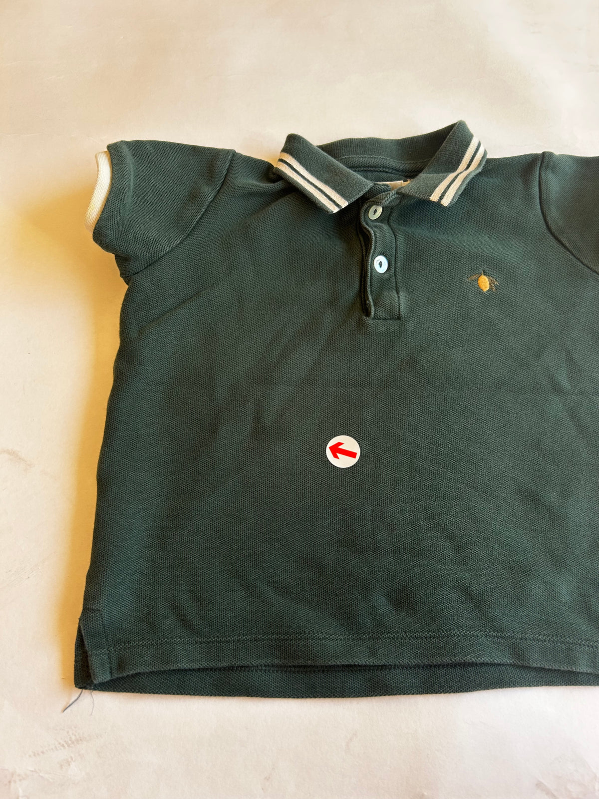 Konges Sløjd Dark green cotton polo shirt