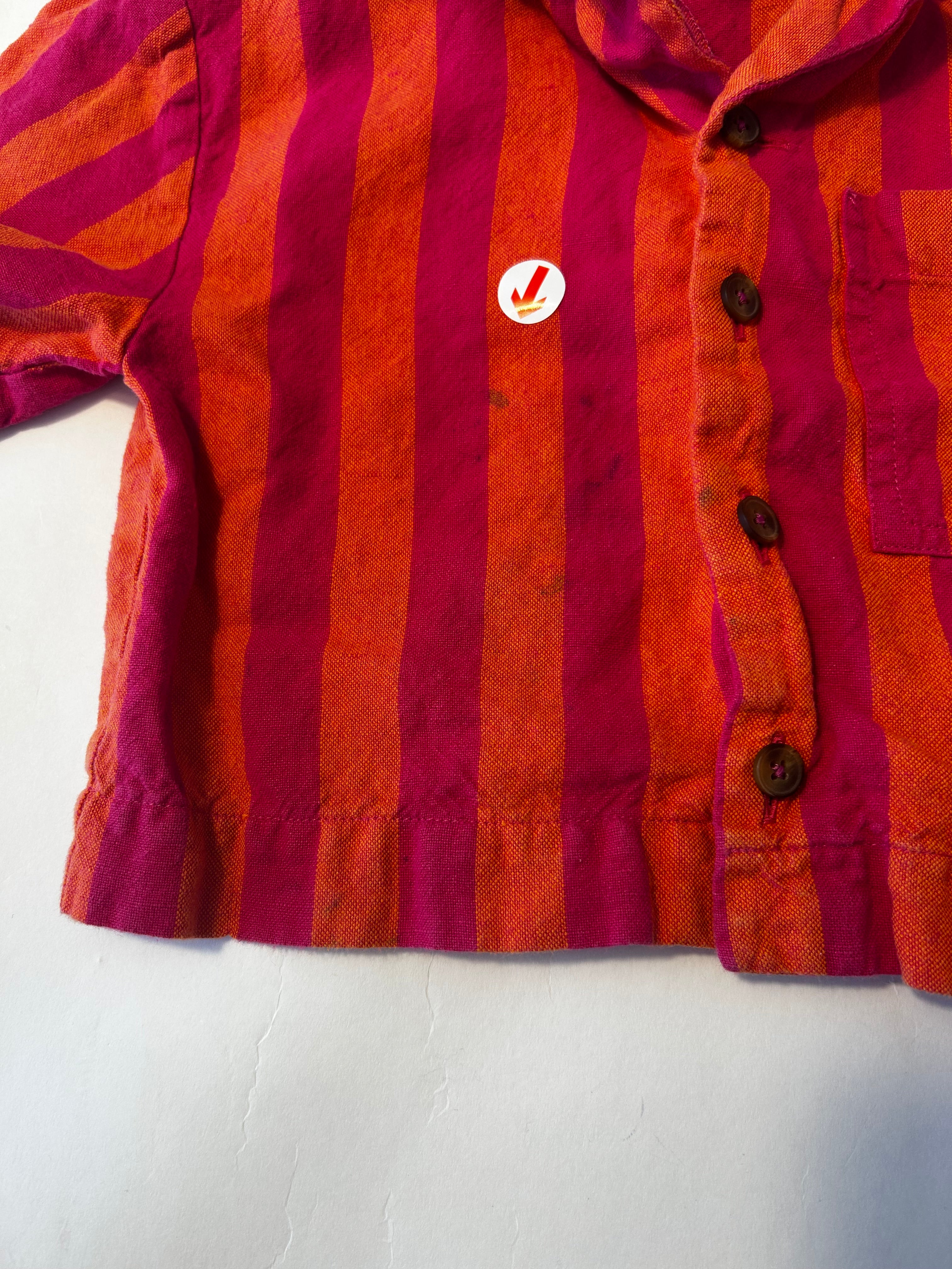 Studio Koter Pink stripe linen shirt