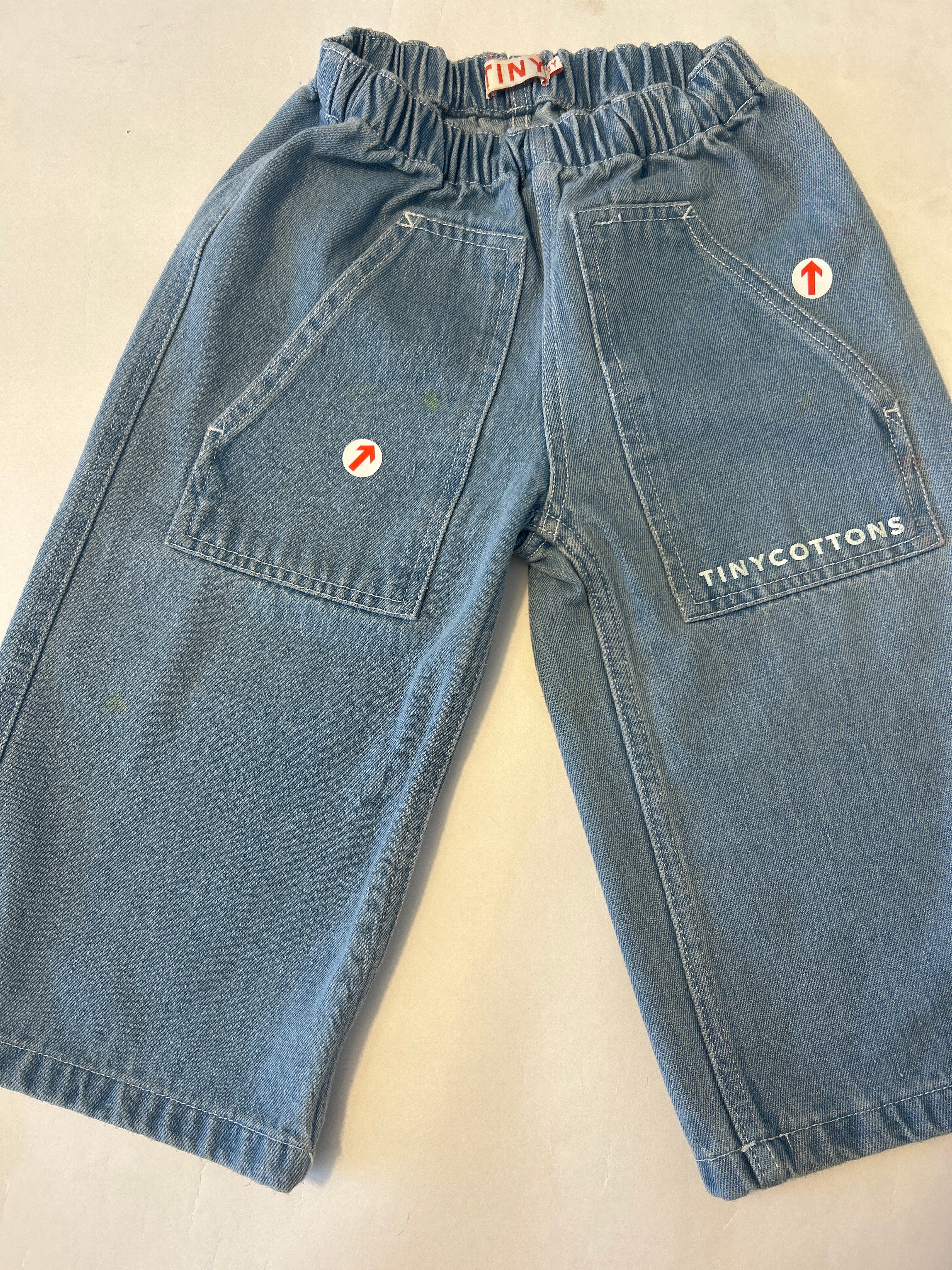 Tiny Cottons Denim graphic pants