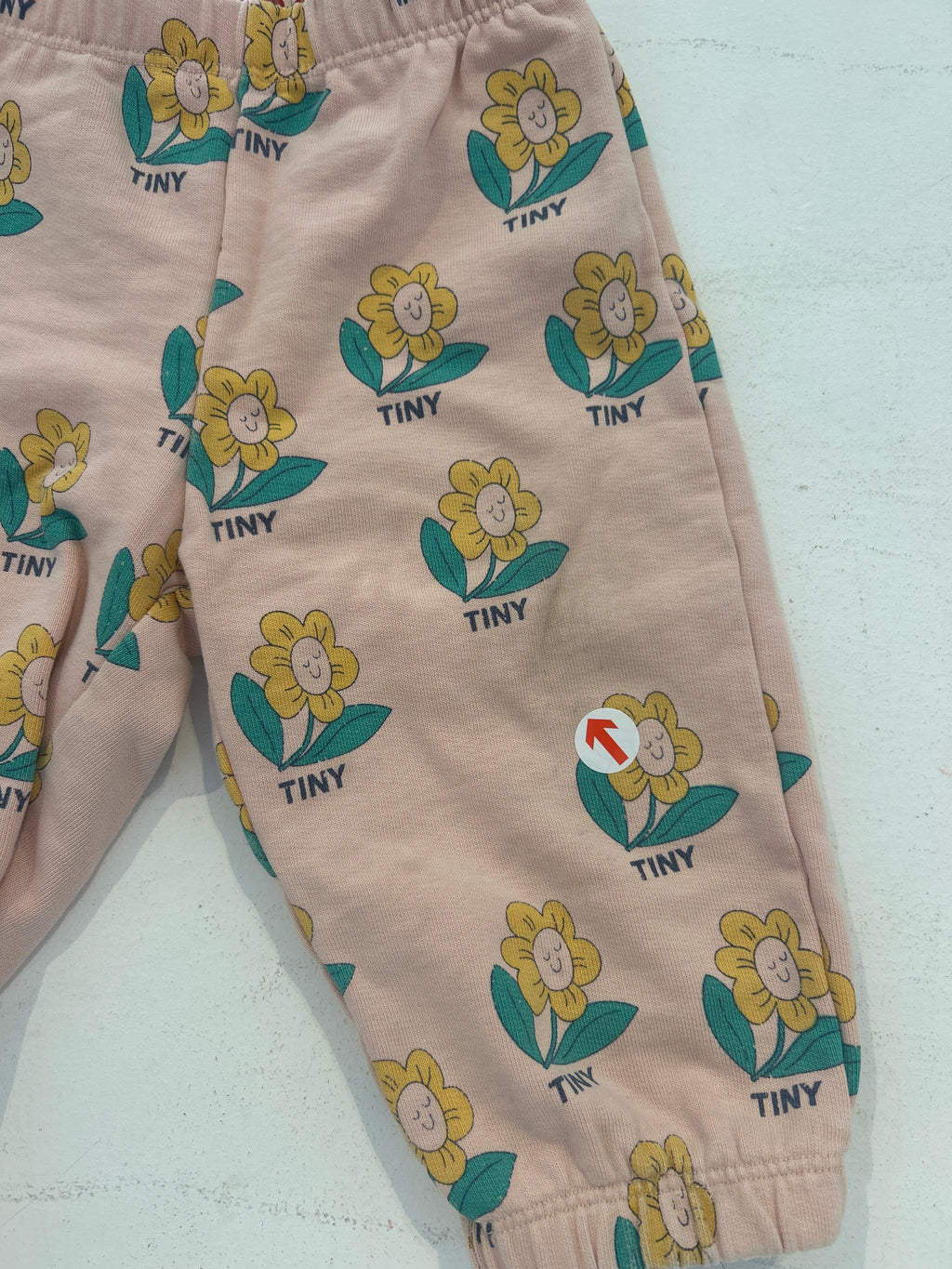 Tiny Cottons Pink tiny flower baby sweatpants