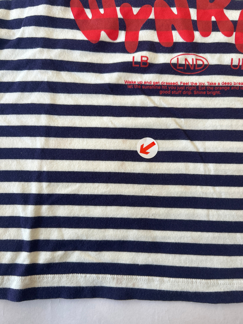 Wynken Navy stripe cap t-shirt