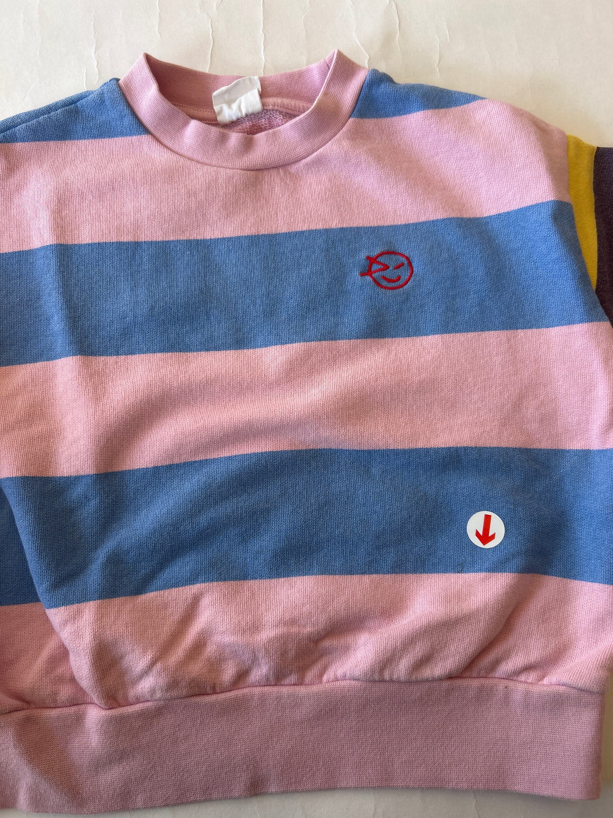 wynken Candy pink stripe sweatshirt