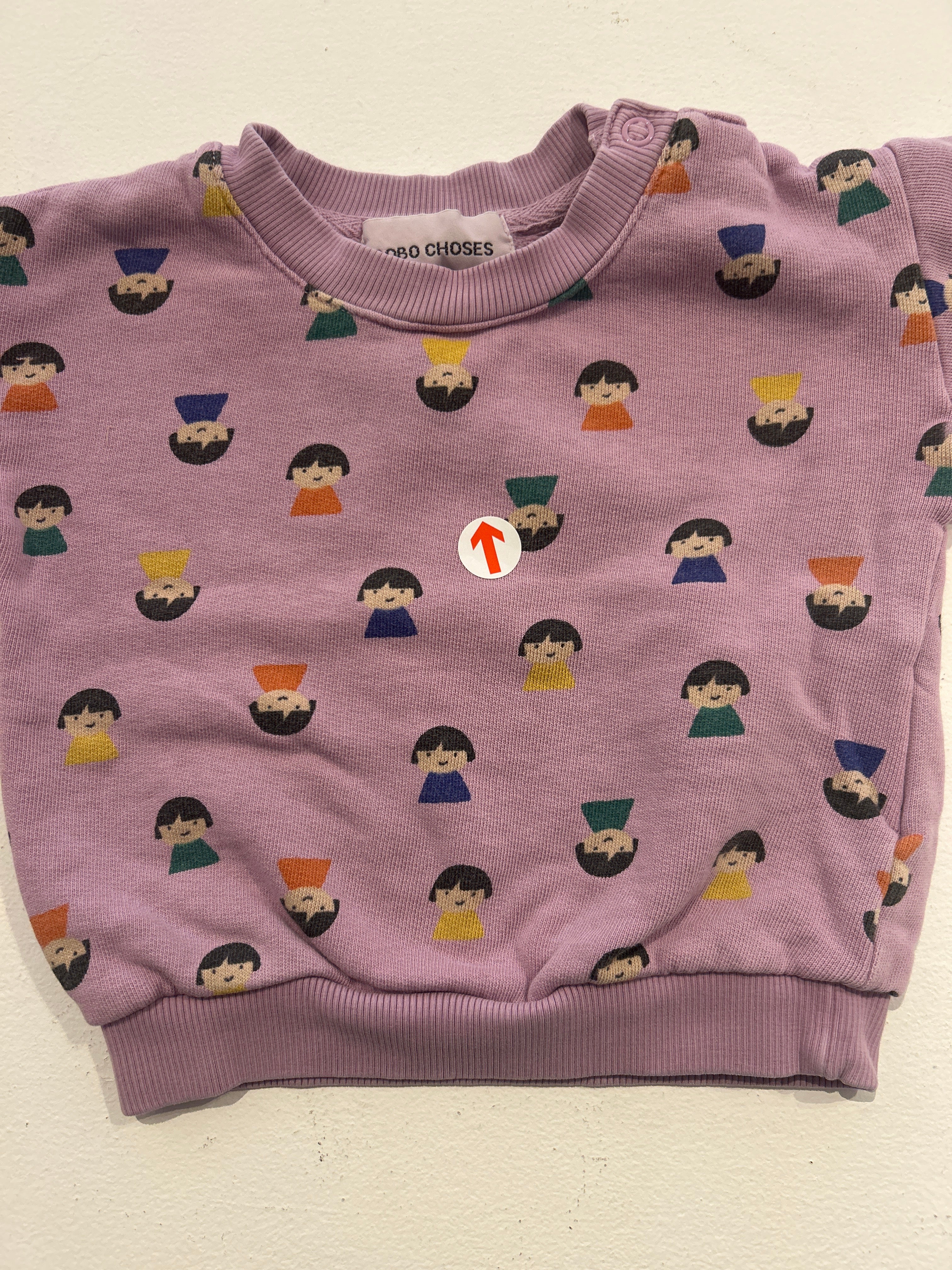 bobo choses Lilac game pawns sweatshirt 6M