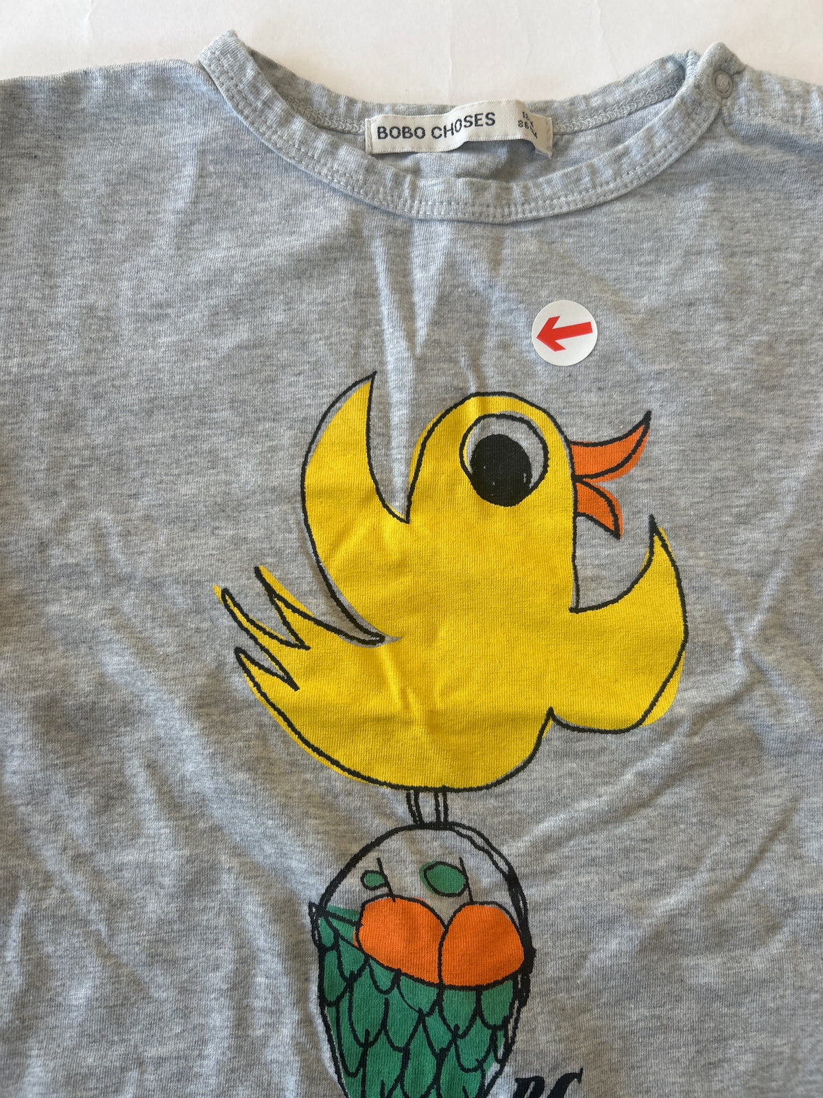 Bobo Choses Grey flying oranges long sleeve t-shirt