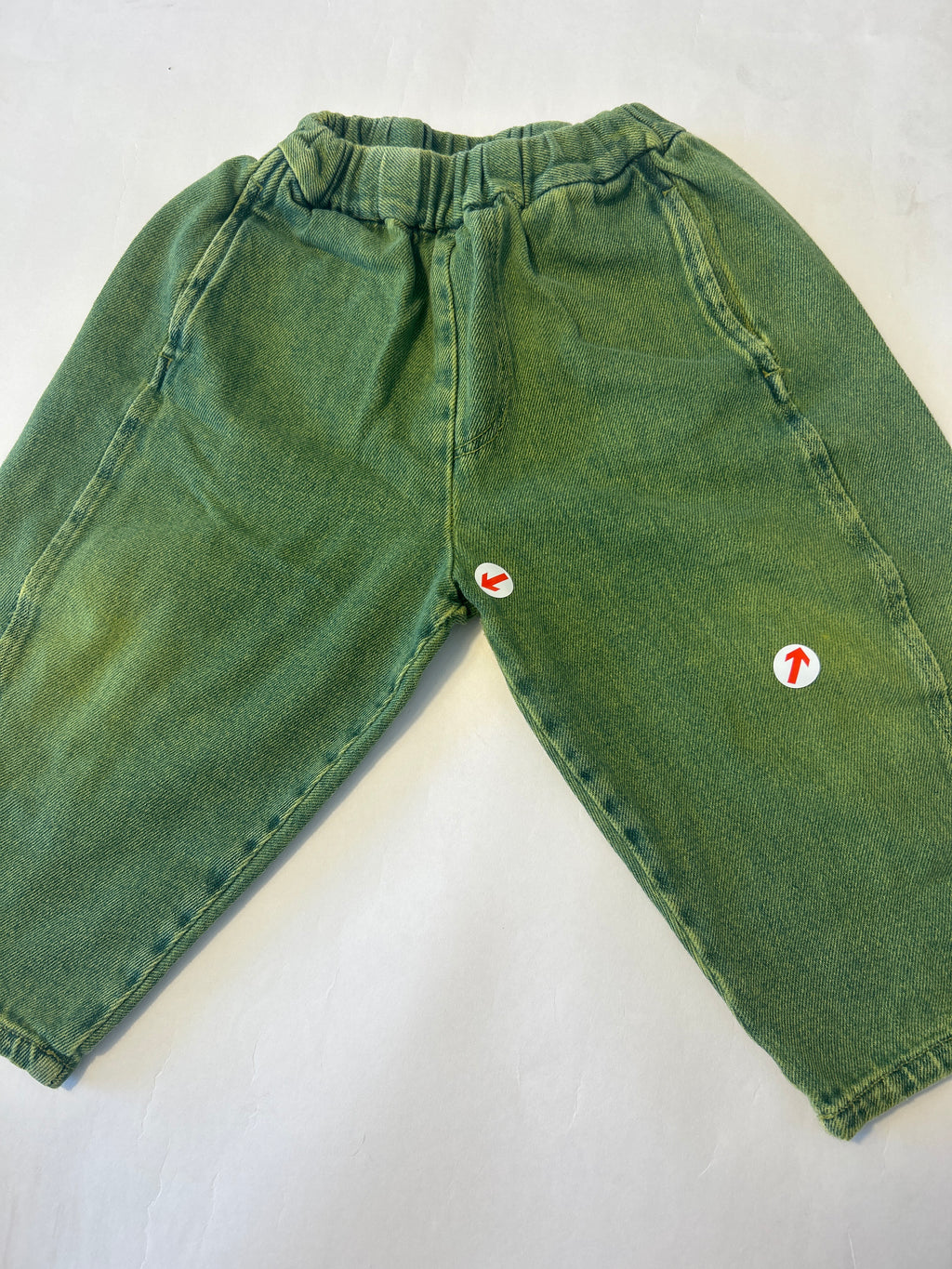 Studio Koter Manu green overdye denim trousers