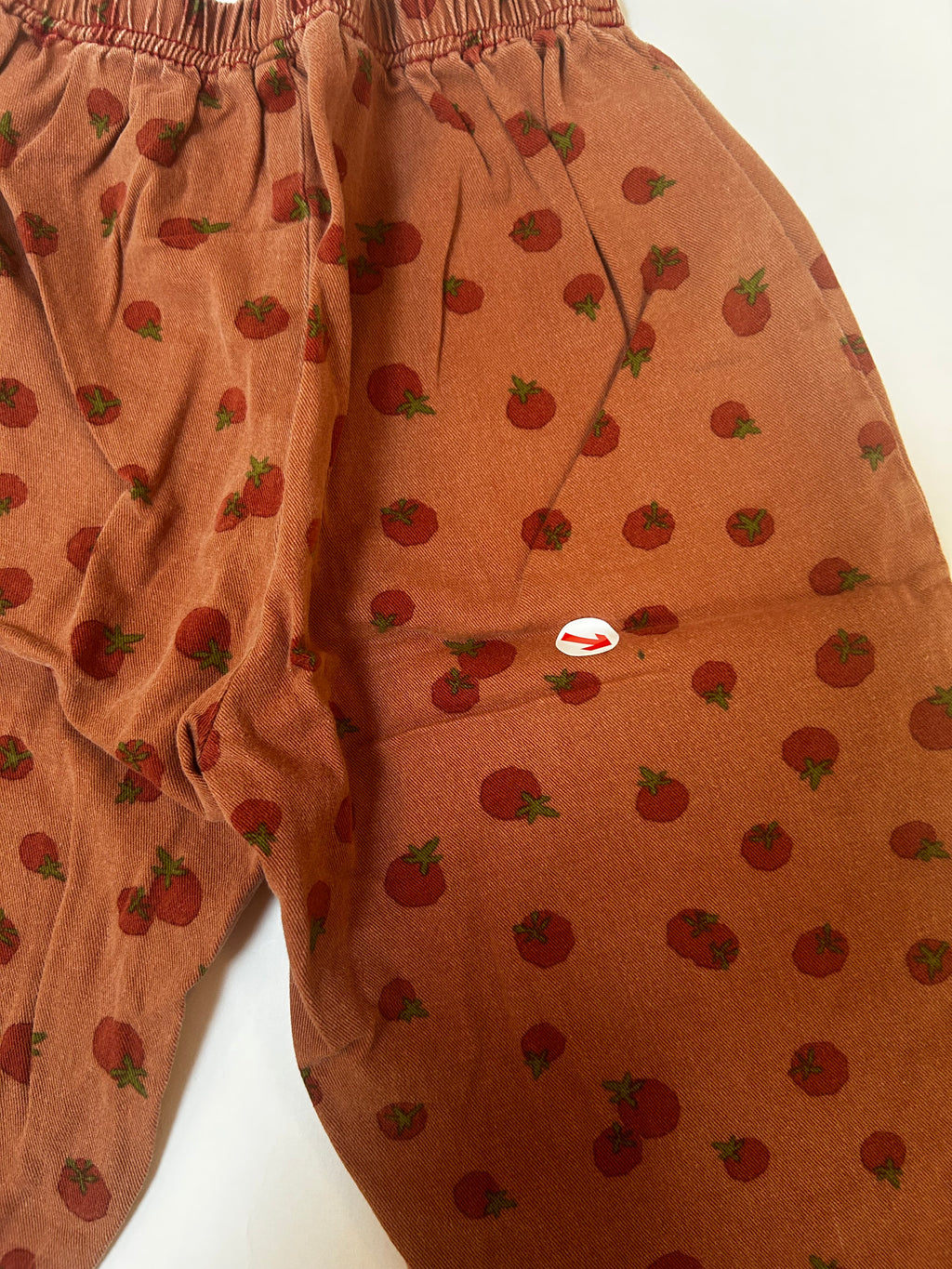Claude & Co Red tomato print trousers