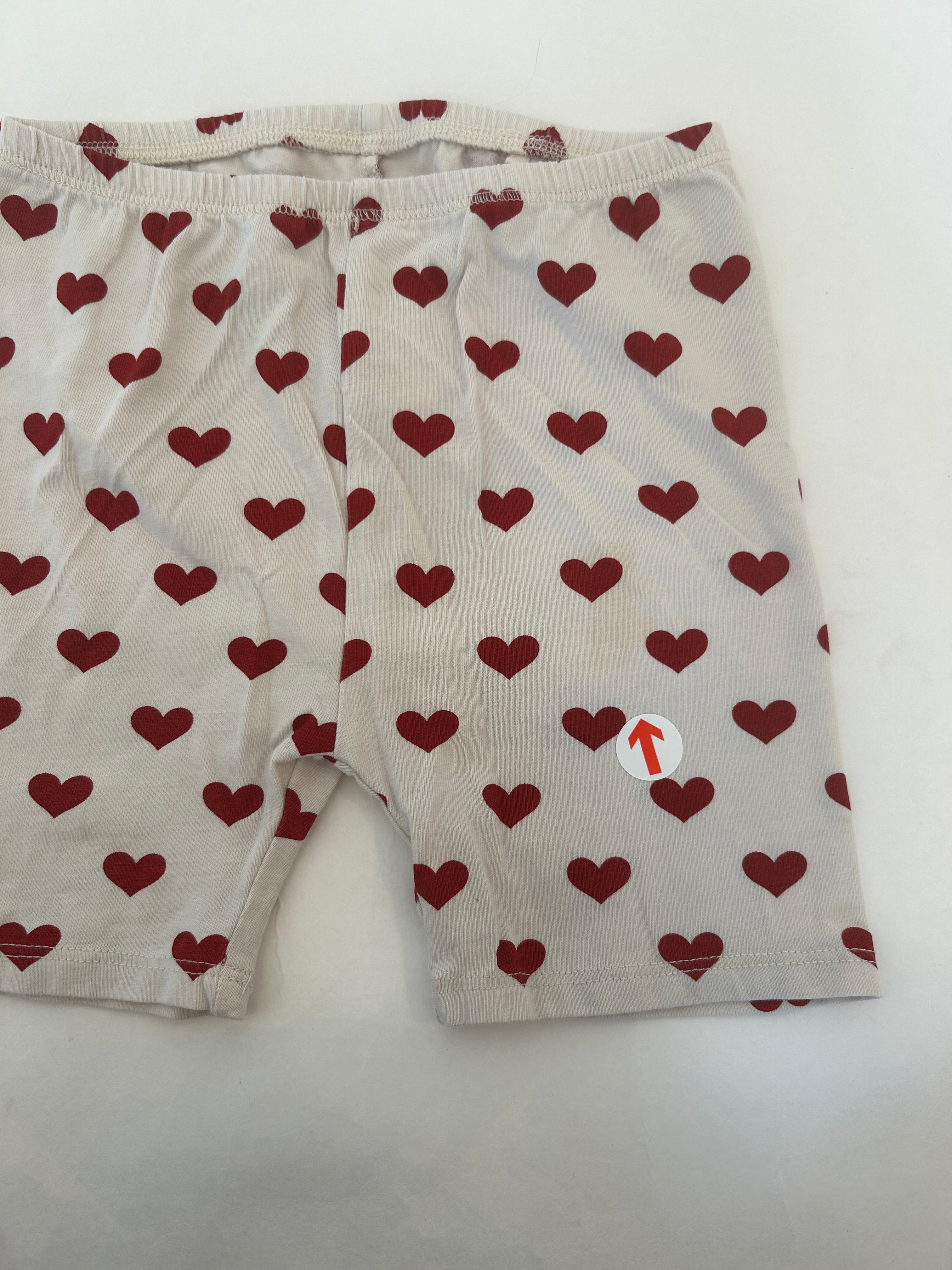 Konges Slojd Red heart cycling shorts