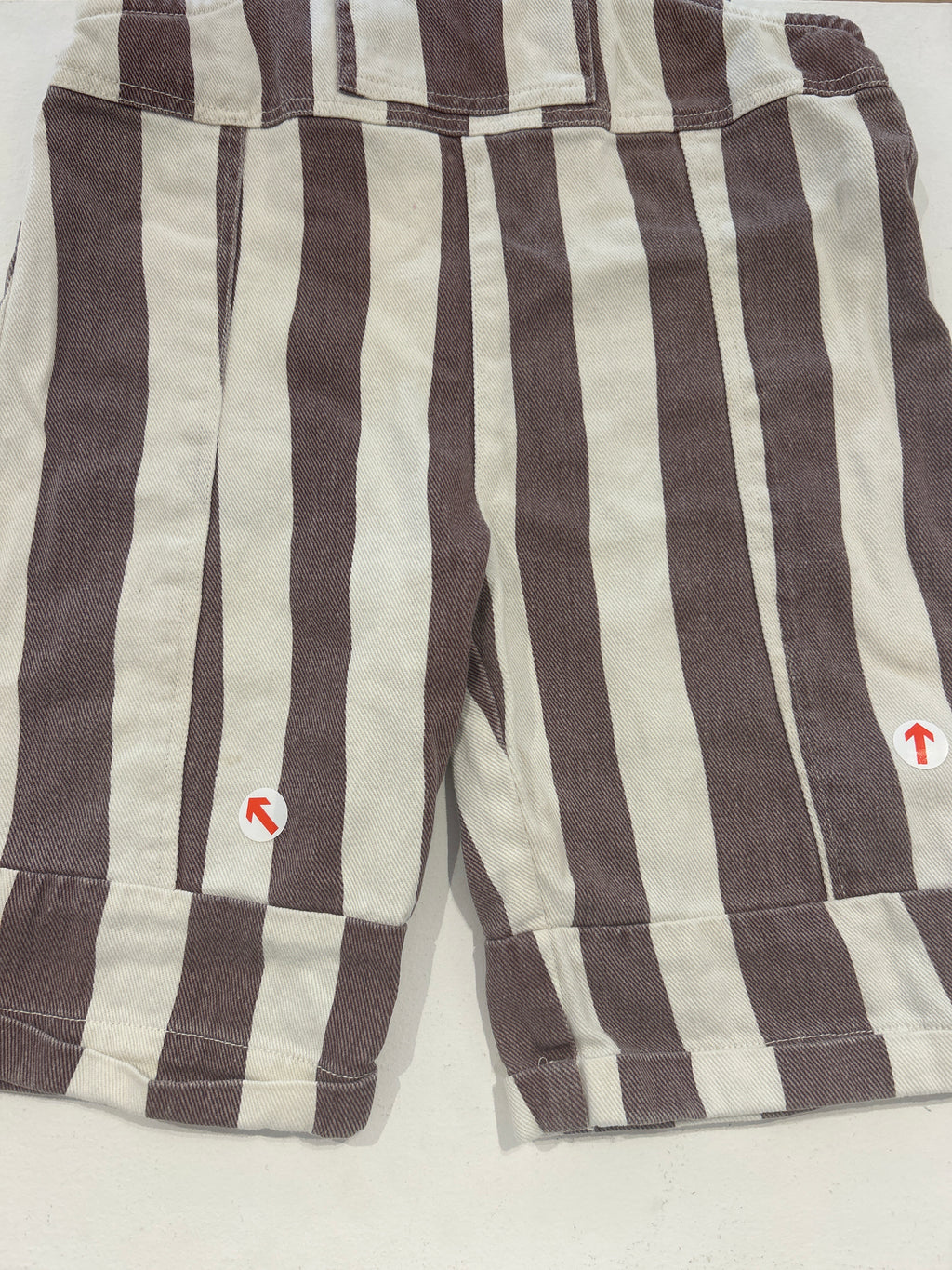 Claude & Co Choc stripe dungaree