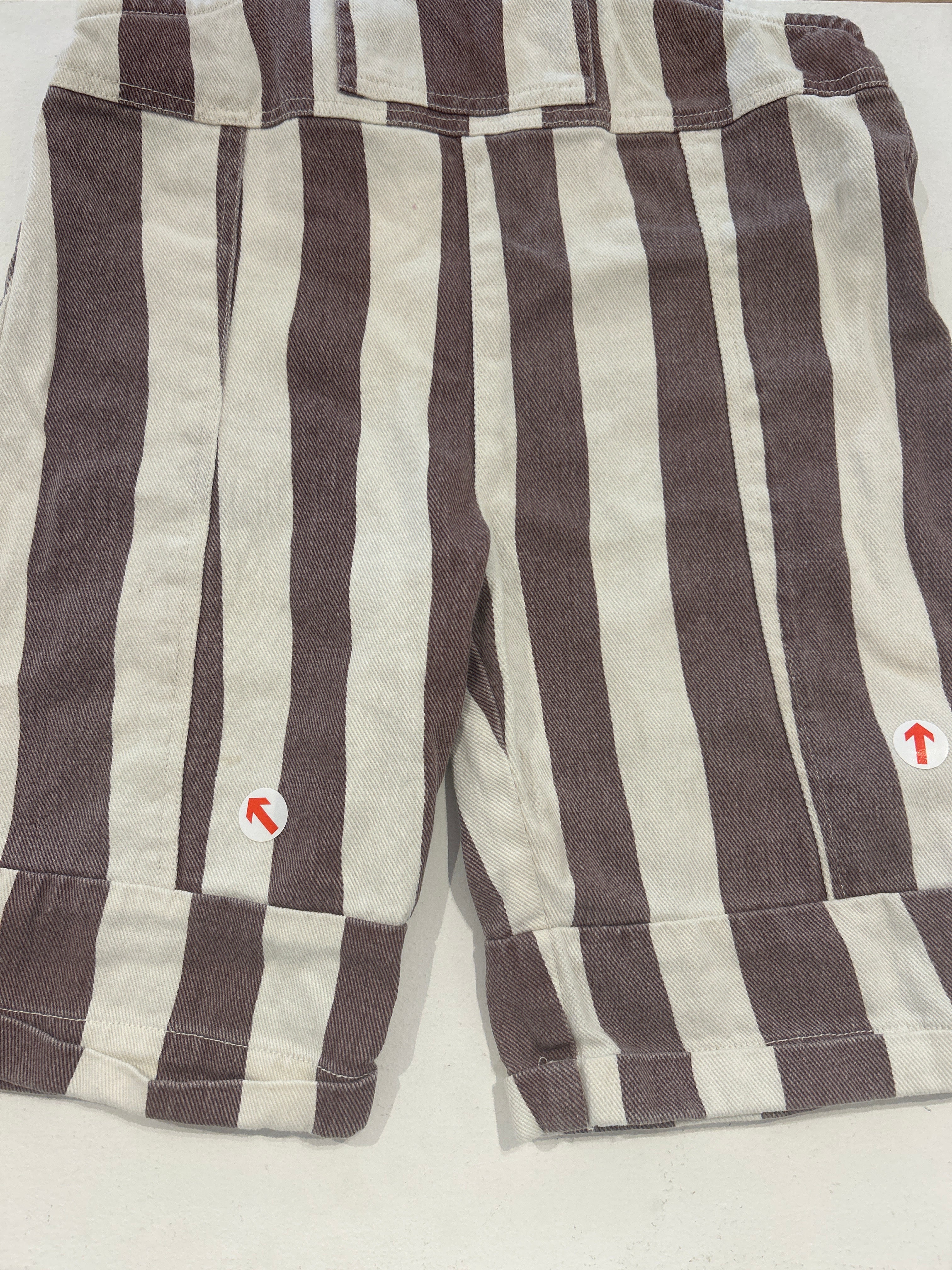 Claude & Co Choc stripe dungaree