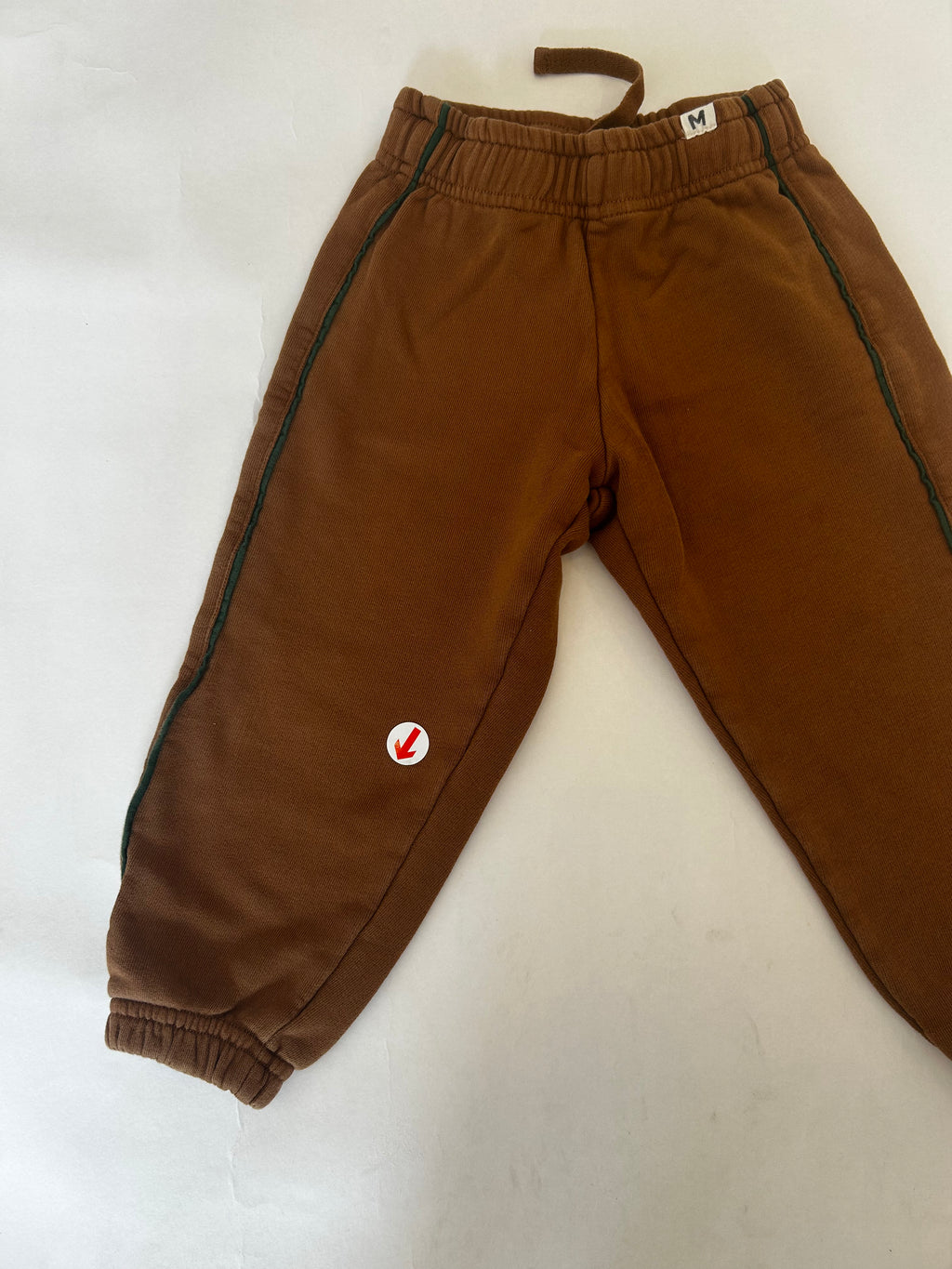 Mini Rodini Brown Piping Joggers