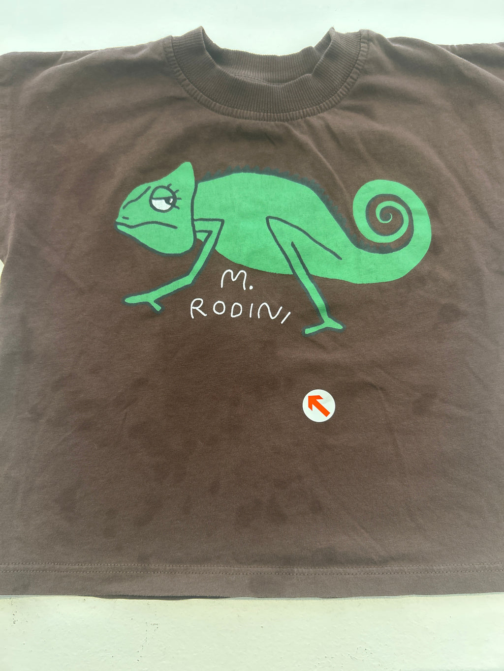 Mini Rodini Brown Lizard Print T-Shirt