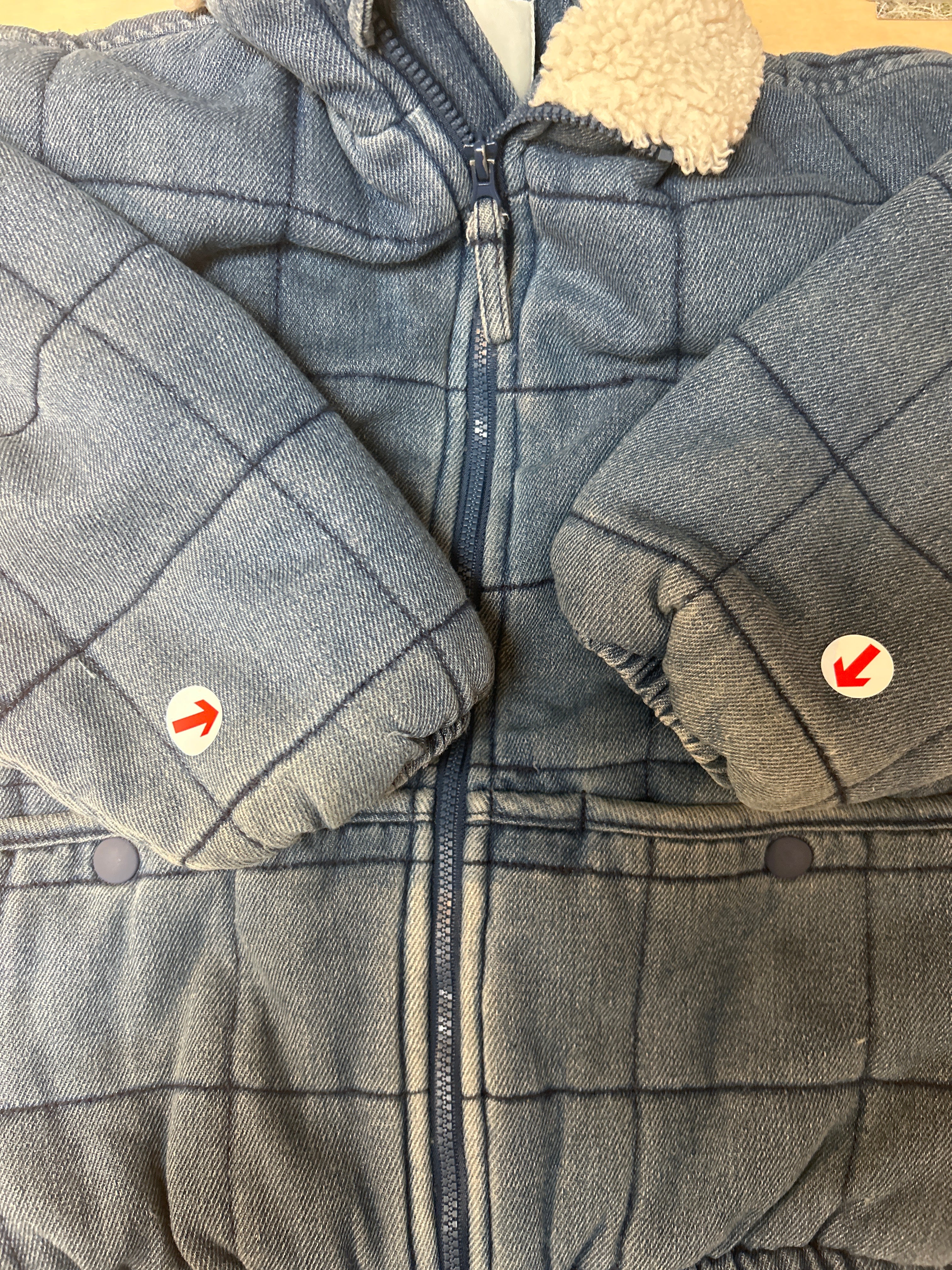 Bobo Choses Blue B.C. vintage quilted denim jacket