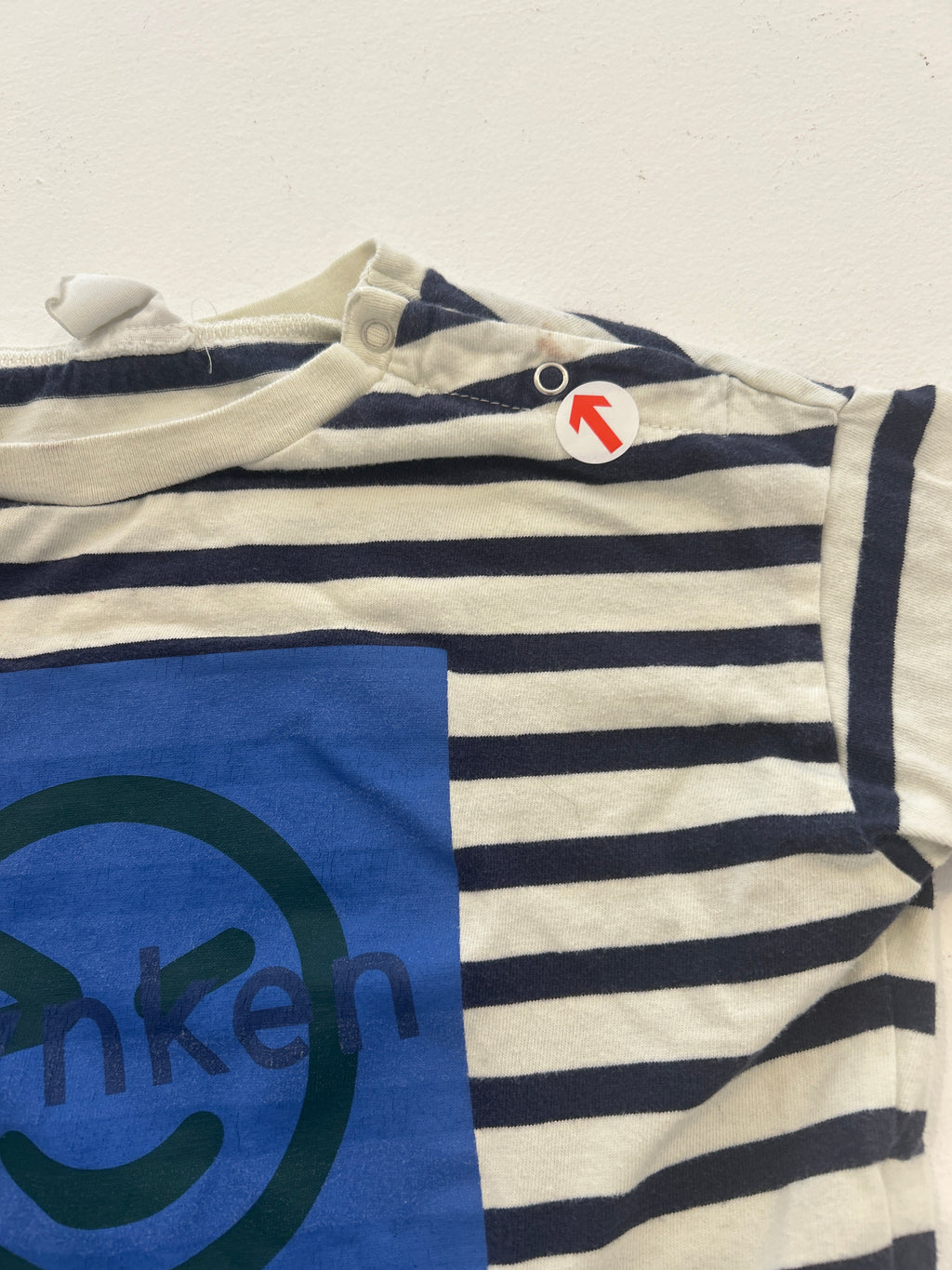 Wynken Blue striped wynken face t-shirt