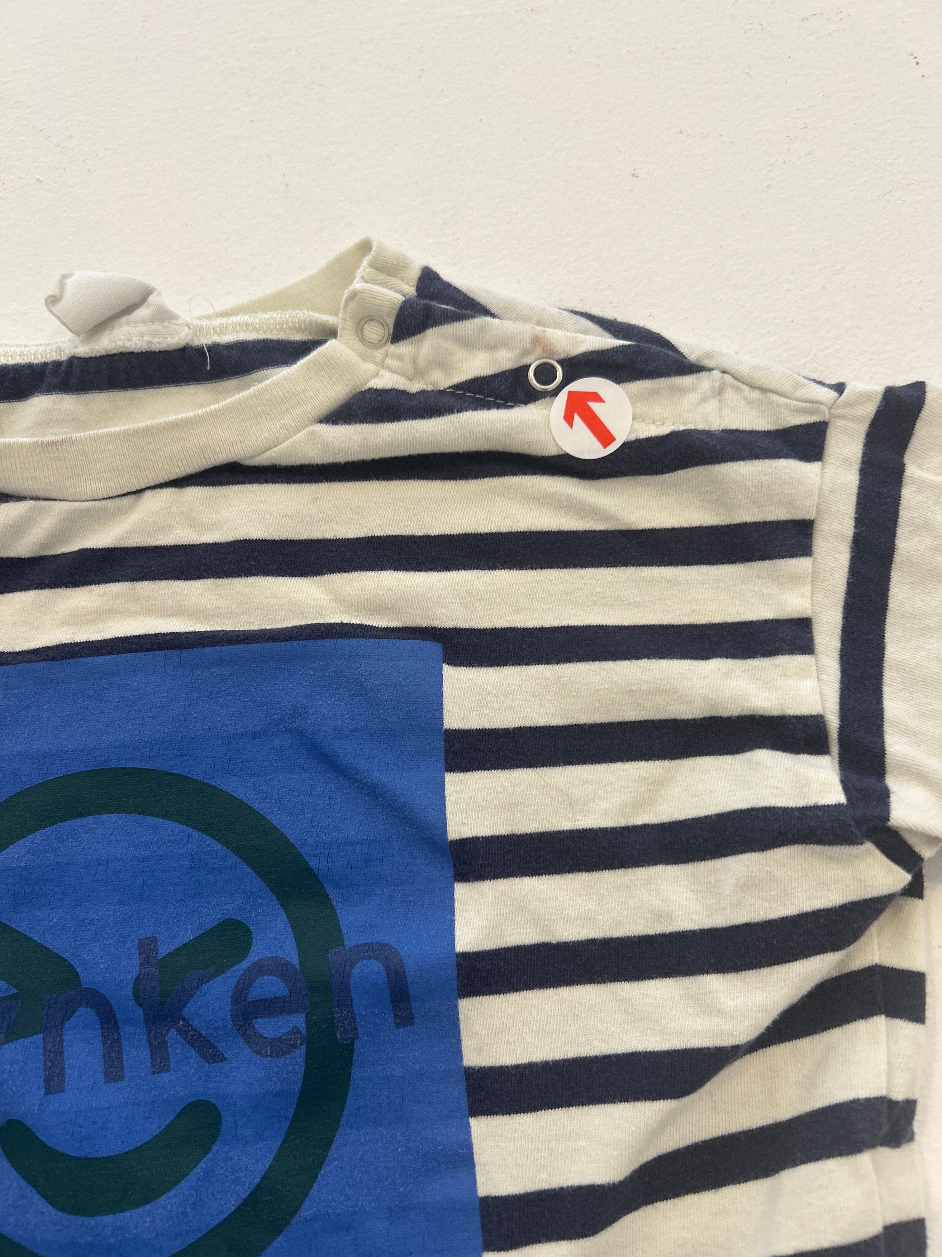 Wynken Blue striped wynken face t-shirt