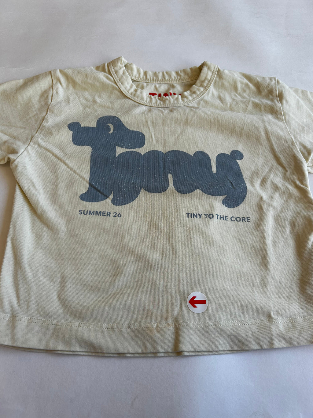 Tiny Cottons Yellow tiny dog graphic tee