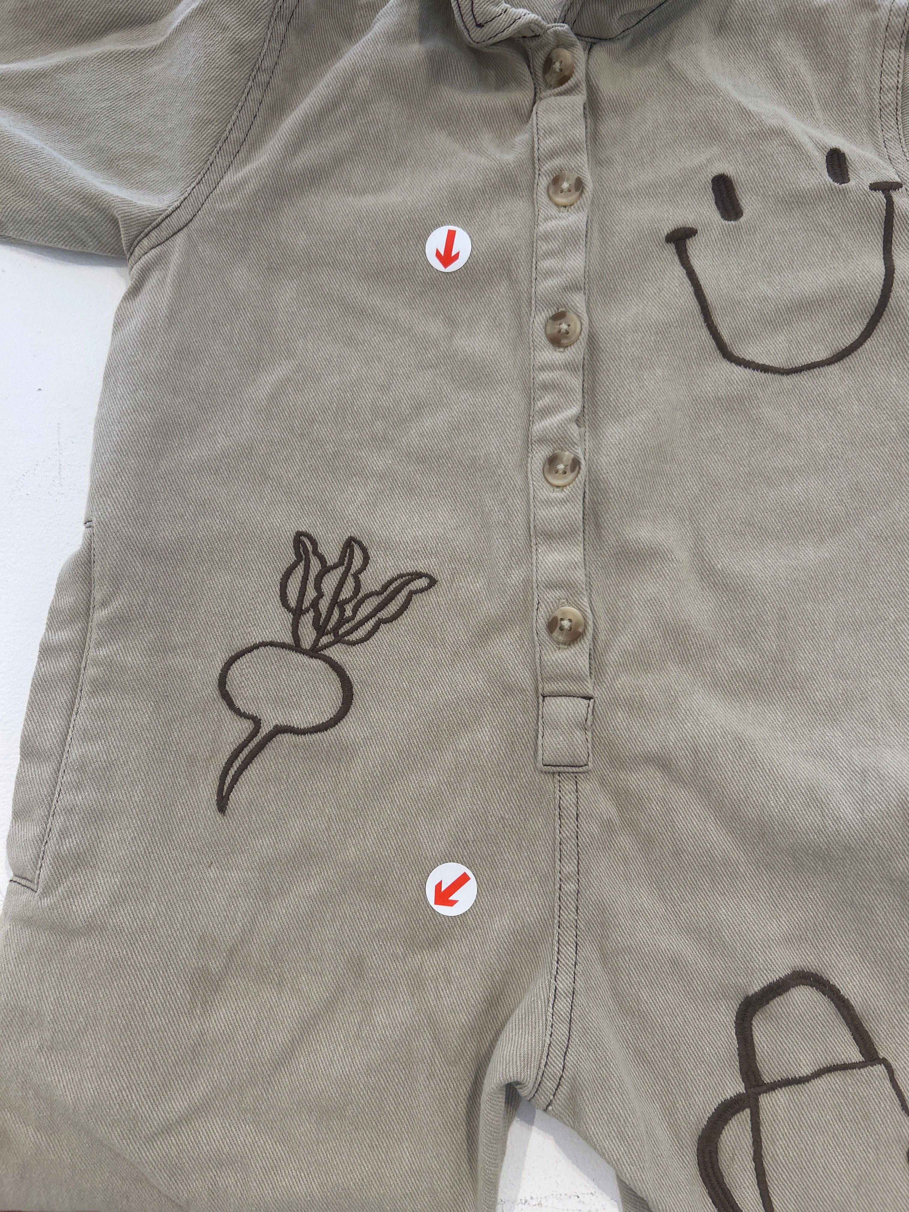 Claude & Co Olive allotment twill overalls