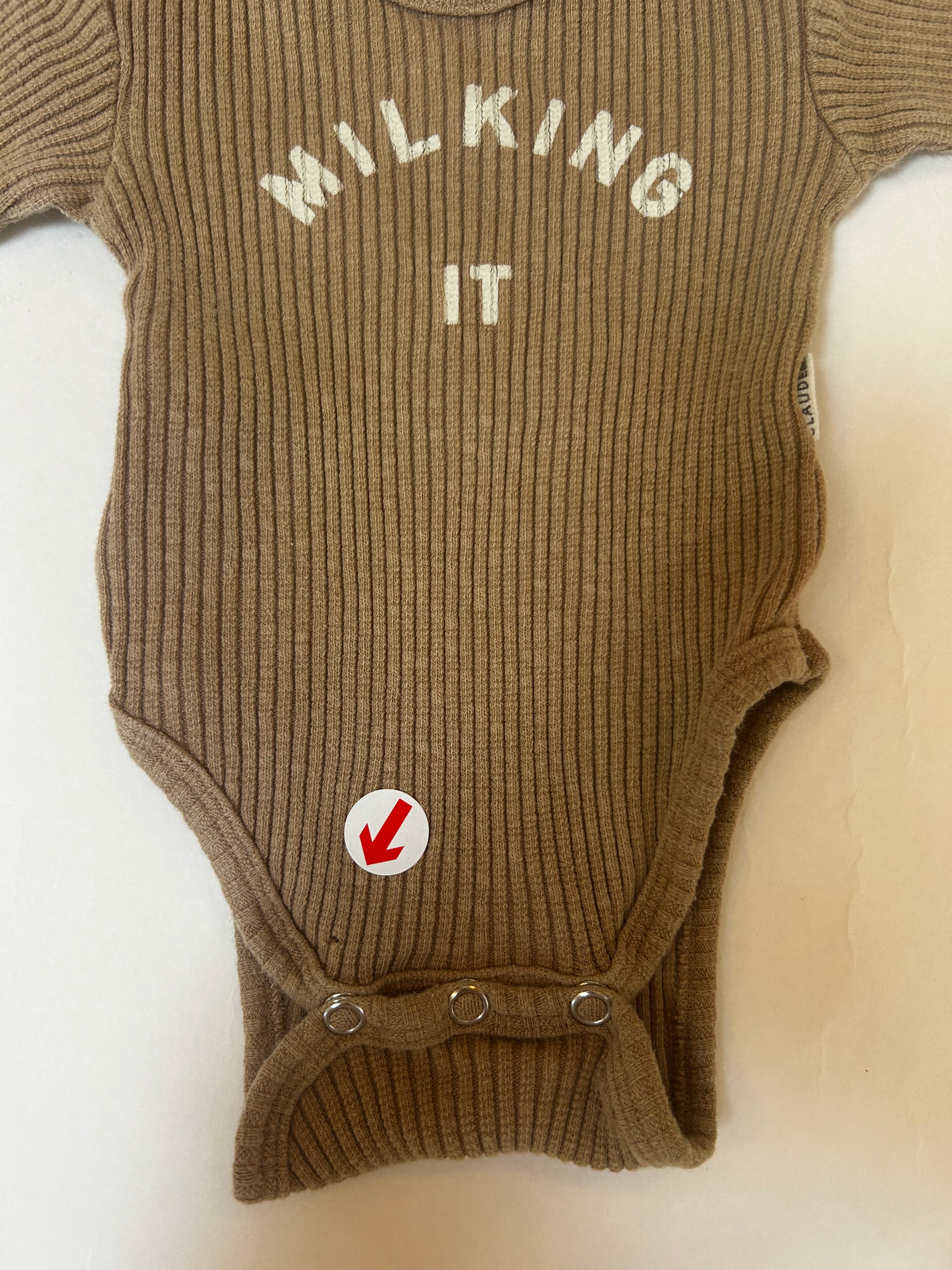 Claude & Co  ribbed camel milking it body