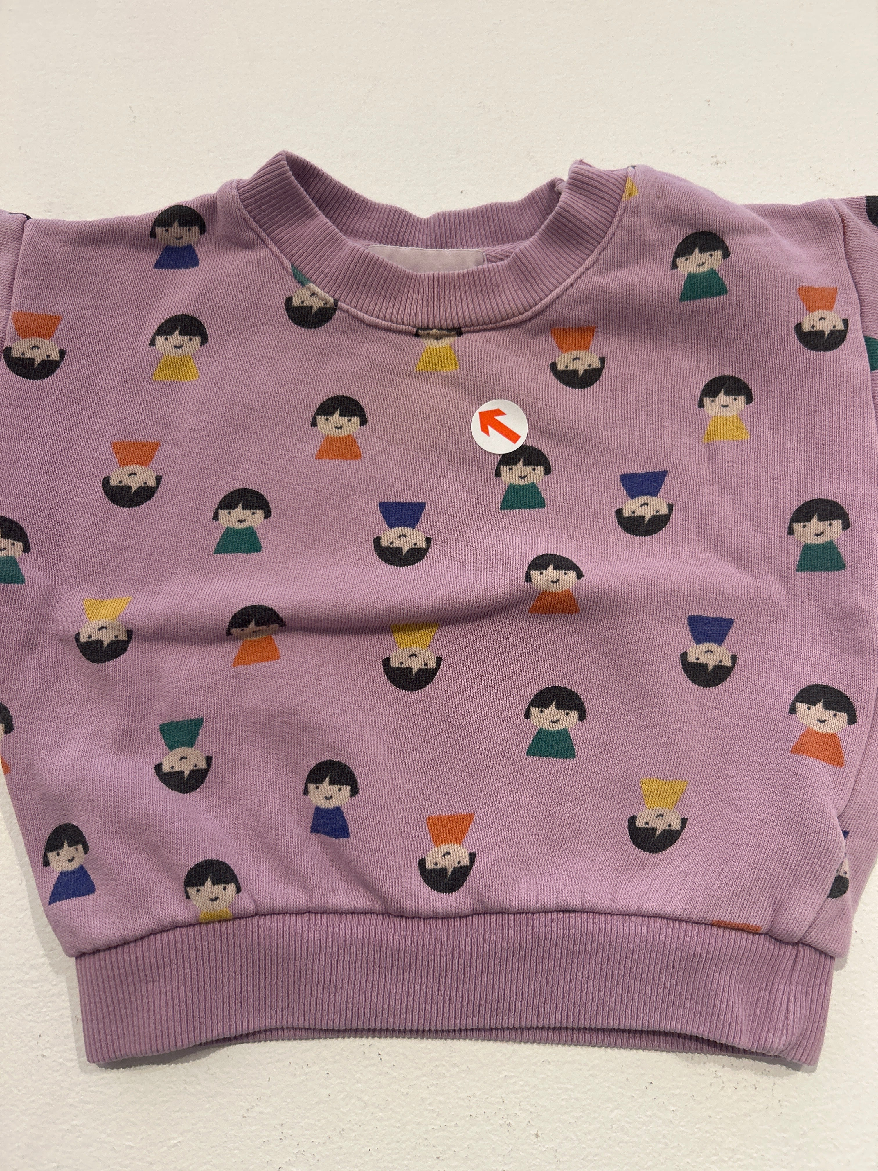 bobo choses Lilac game pawns sweatshirt 6M