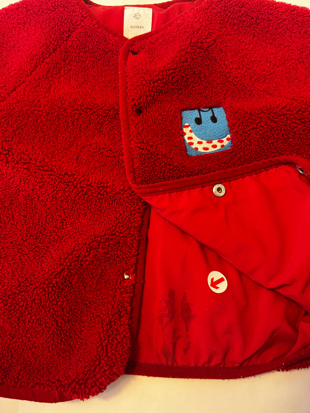 Wynken Red club fur bomber