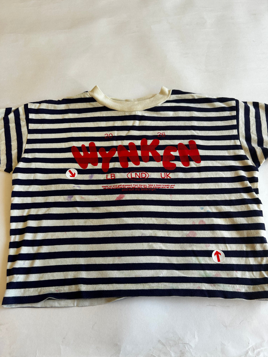 Wynken Navy stripe cap t-shirt
