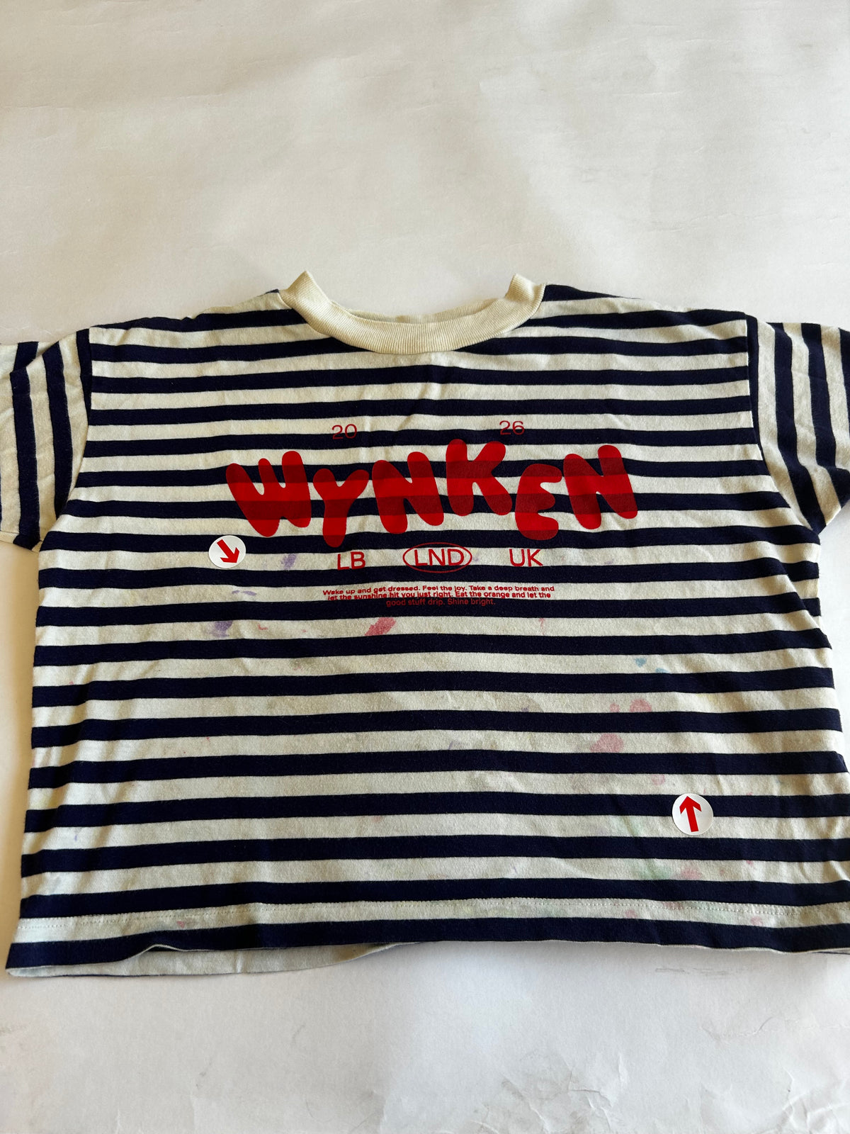 Wynken Navy stripe cap t-shirt