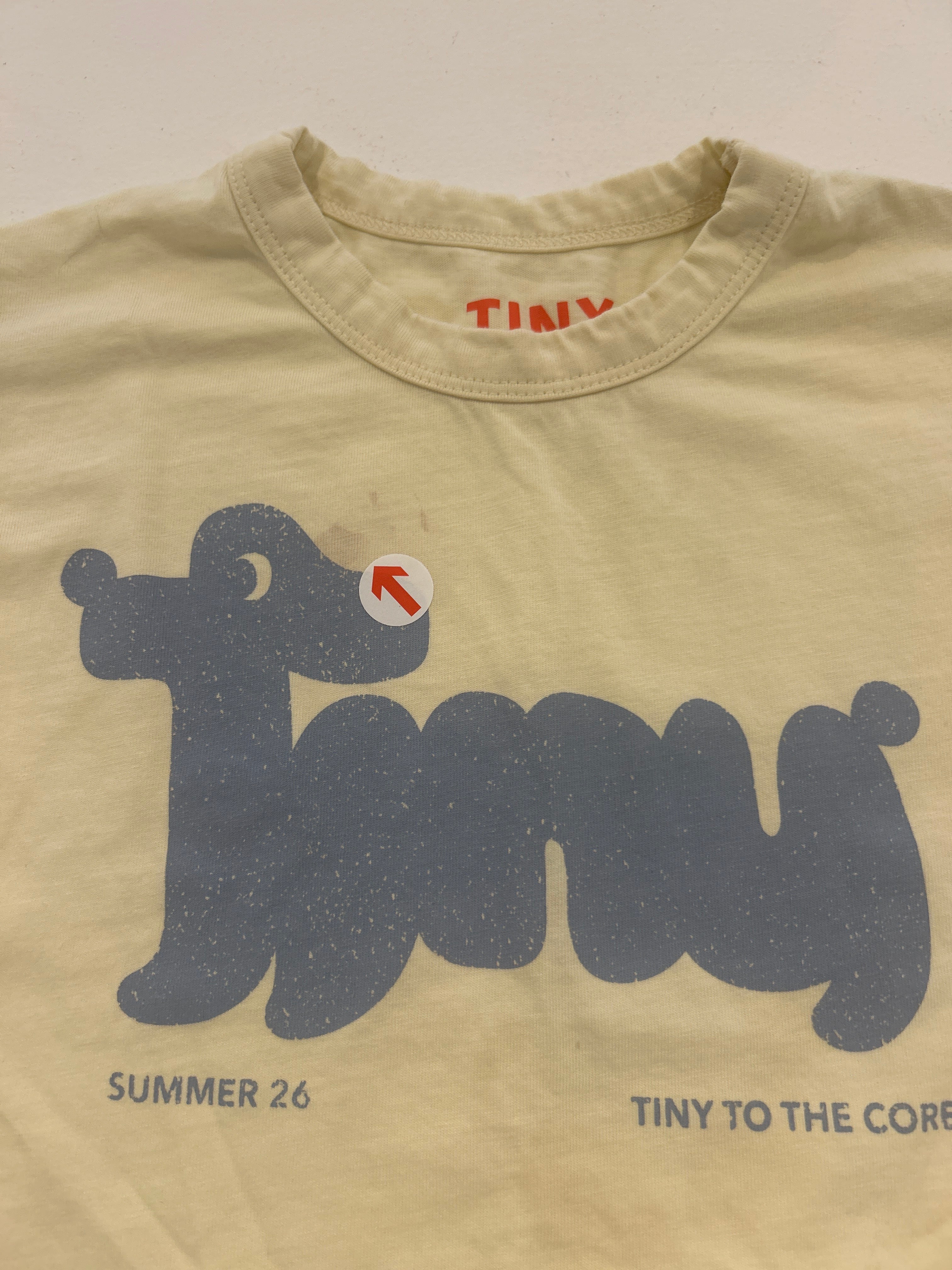 Tiny Cottons Yellow tiny dog graphic tee