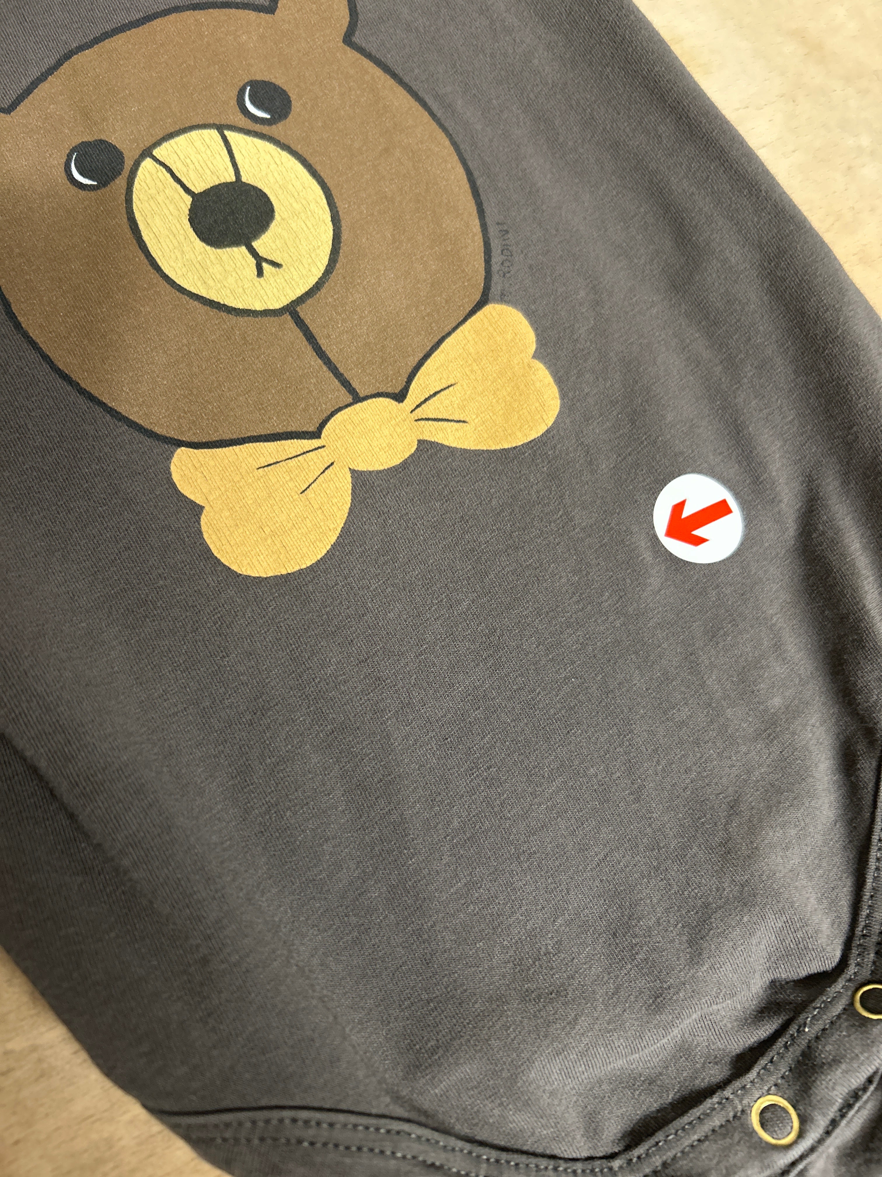 Mini Rodini Bear Print Long Sleeve Bodysuit