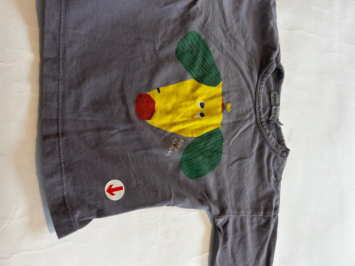 Bobo Choses Navy happy dog t-shirt