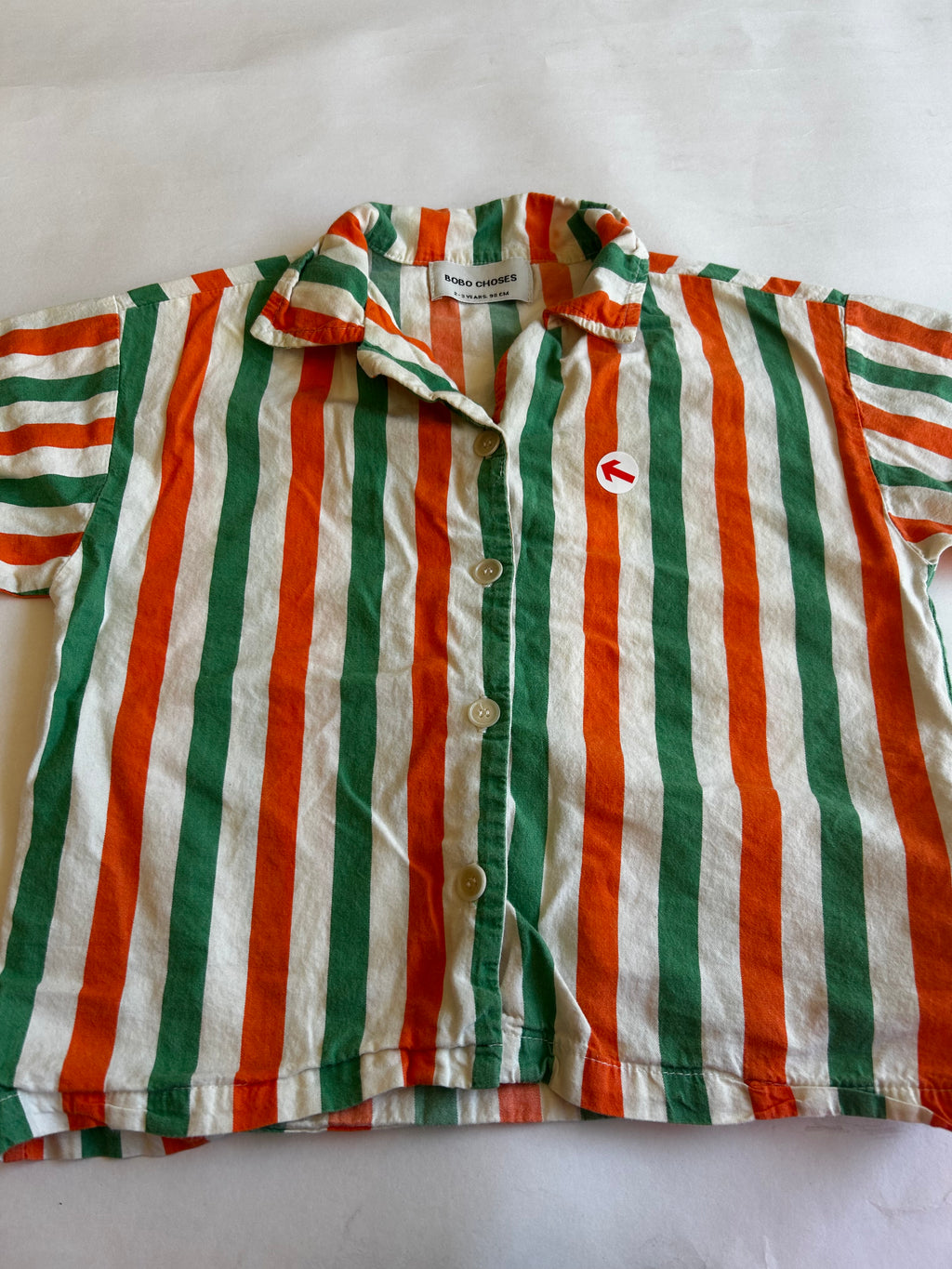 Bobo Choses Multi colour vertical striped shirt