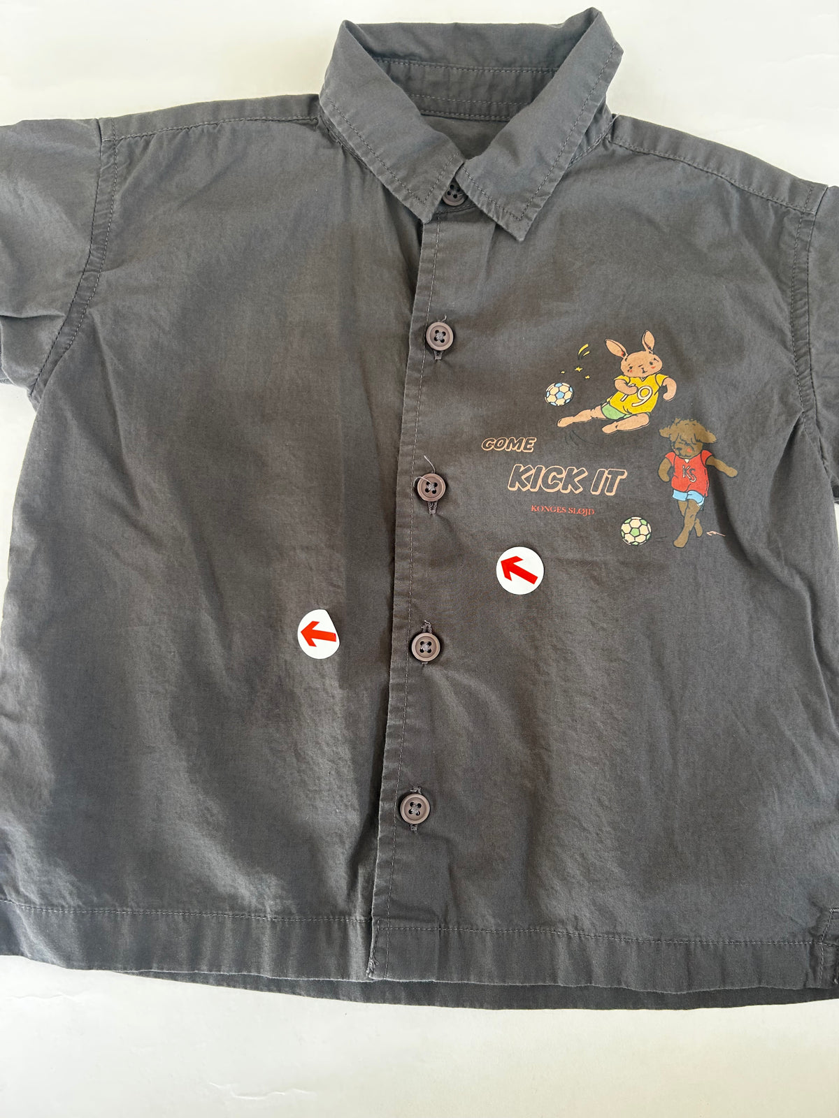 Dark grey motif shirt