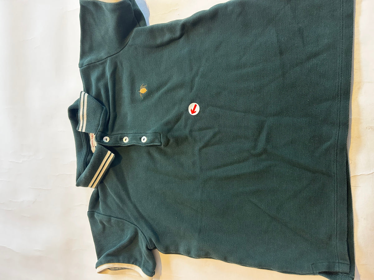Konges Sløjd Dark green cotton polo shirt
