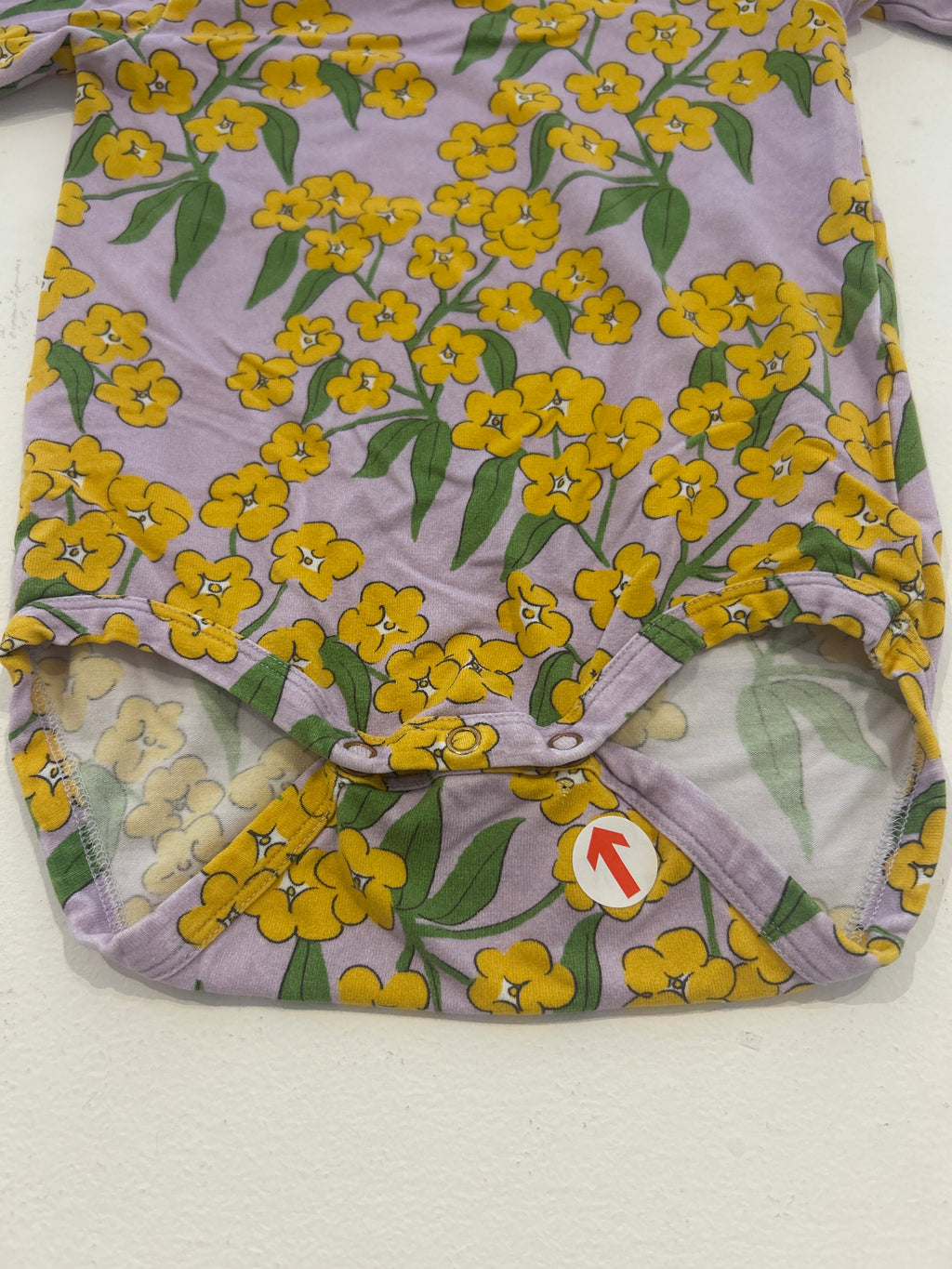 Mini Rodini Alpine Flowers Long Sleeve Bodysuit