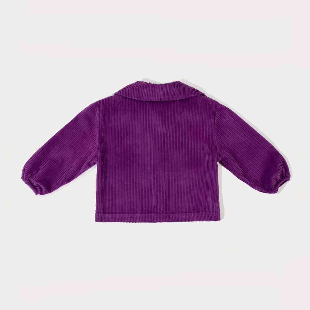 Studio Koter Billie purple corduroy boxy jacket