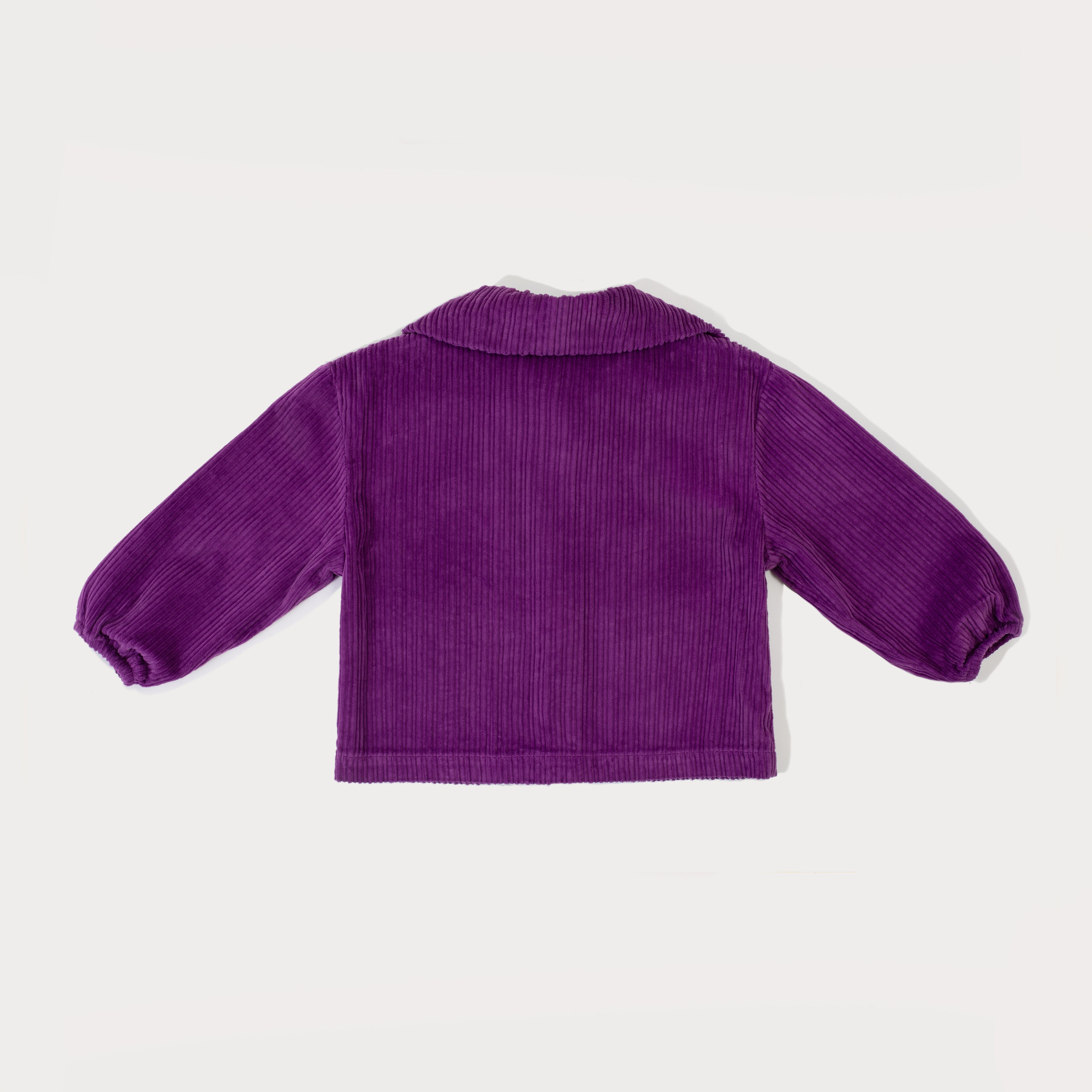 Studio Koter Billie purple corduroy boxy jacket