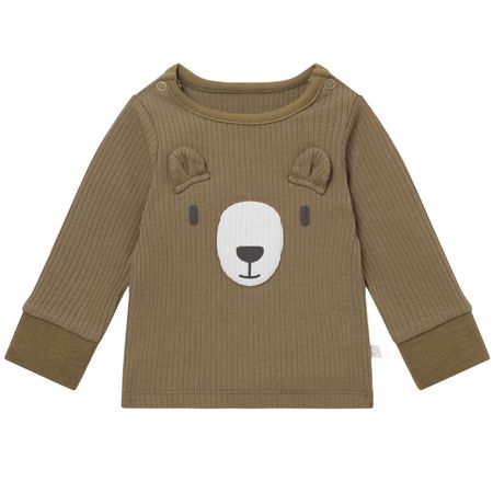 MORI Bear Ribbed Pyjama Top