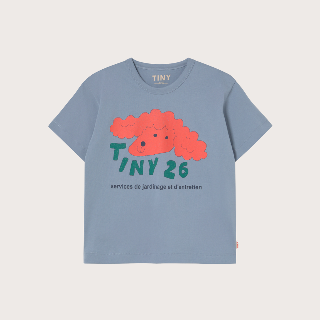 Tiny Cottons Blue dog graphic t-shirt