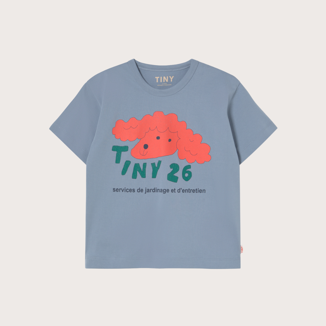 Tiny Cottons Blue dog graphic t-shirt
