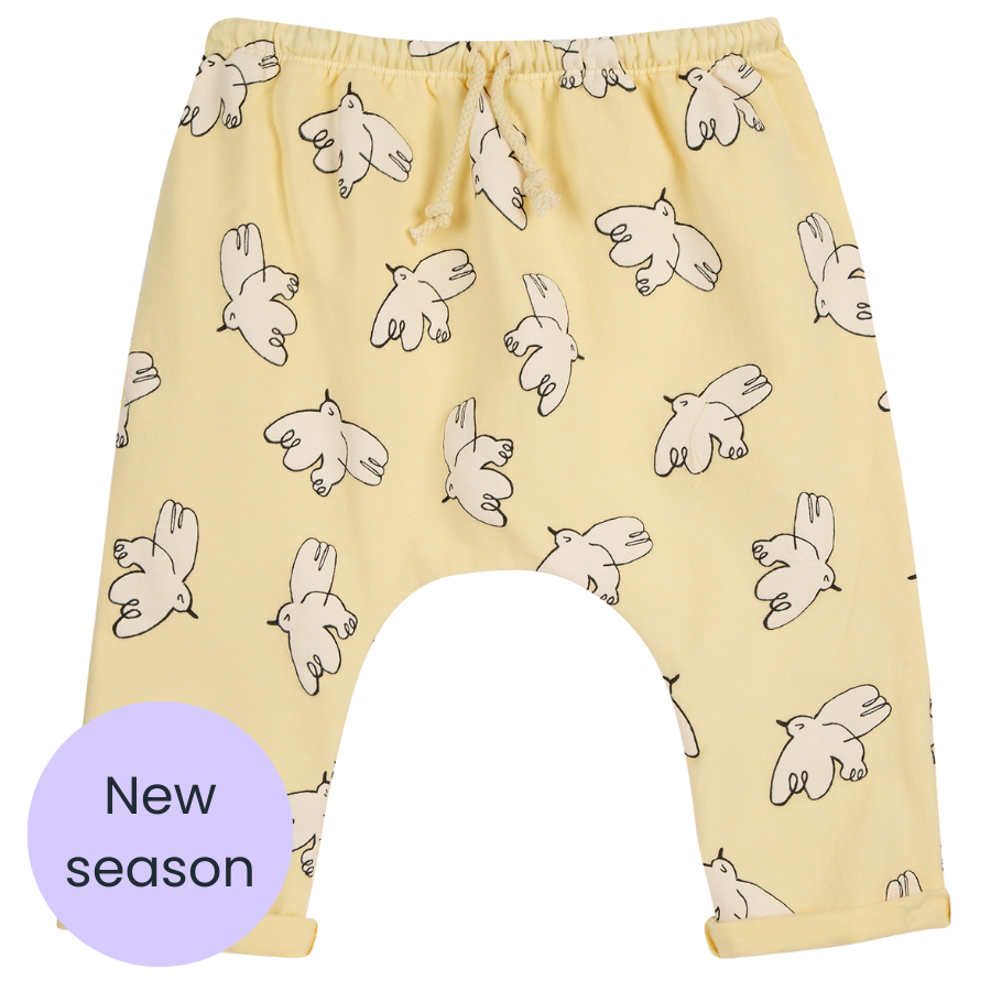 Bobo Choses Yellow Freedom Bird Joggers