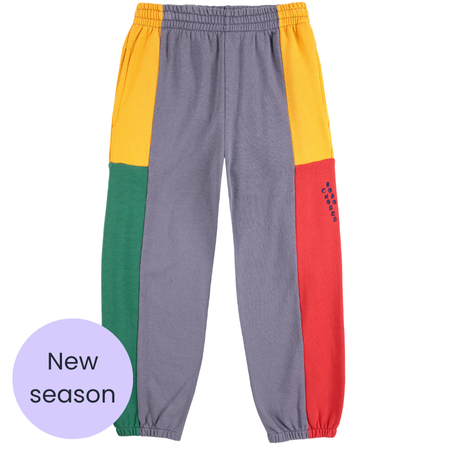 Lilac multi colour block joggers