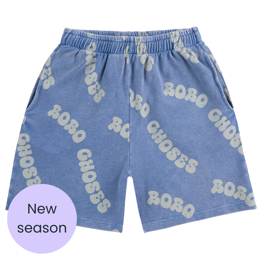 24 - 36  Bobo Choses Blue Wavy Bobo Choses Shorts