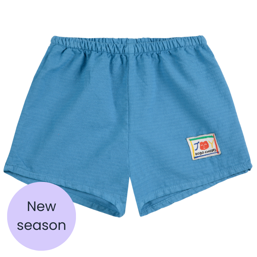 Blue woven shorts