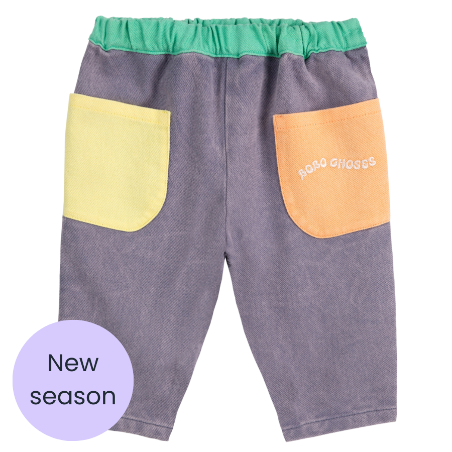 Bobo Choses Colour block woven baby trousers