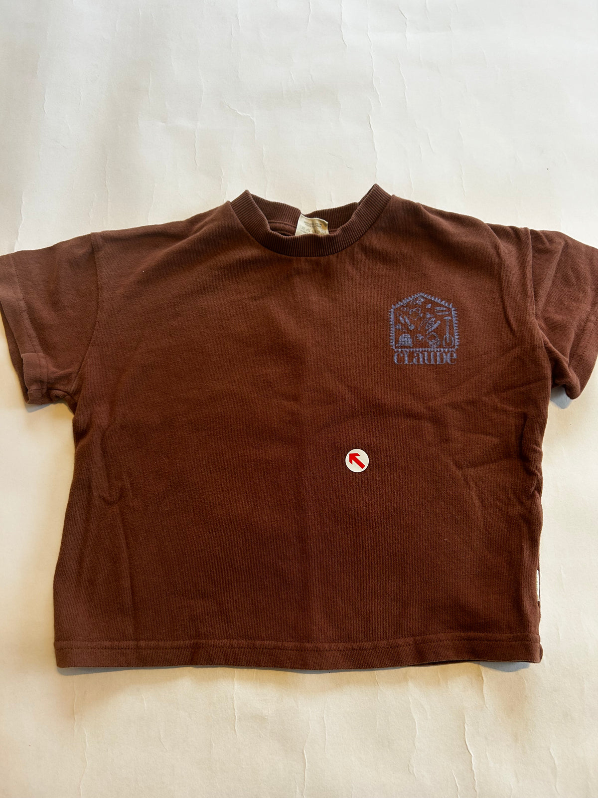 Claude & Co Mocha shed print tee
