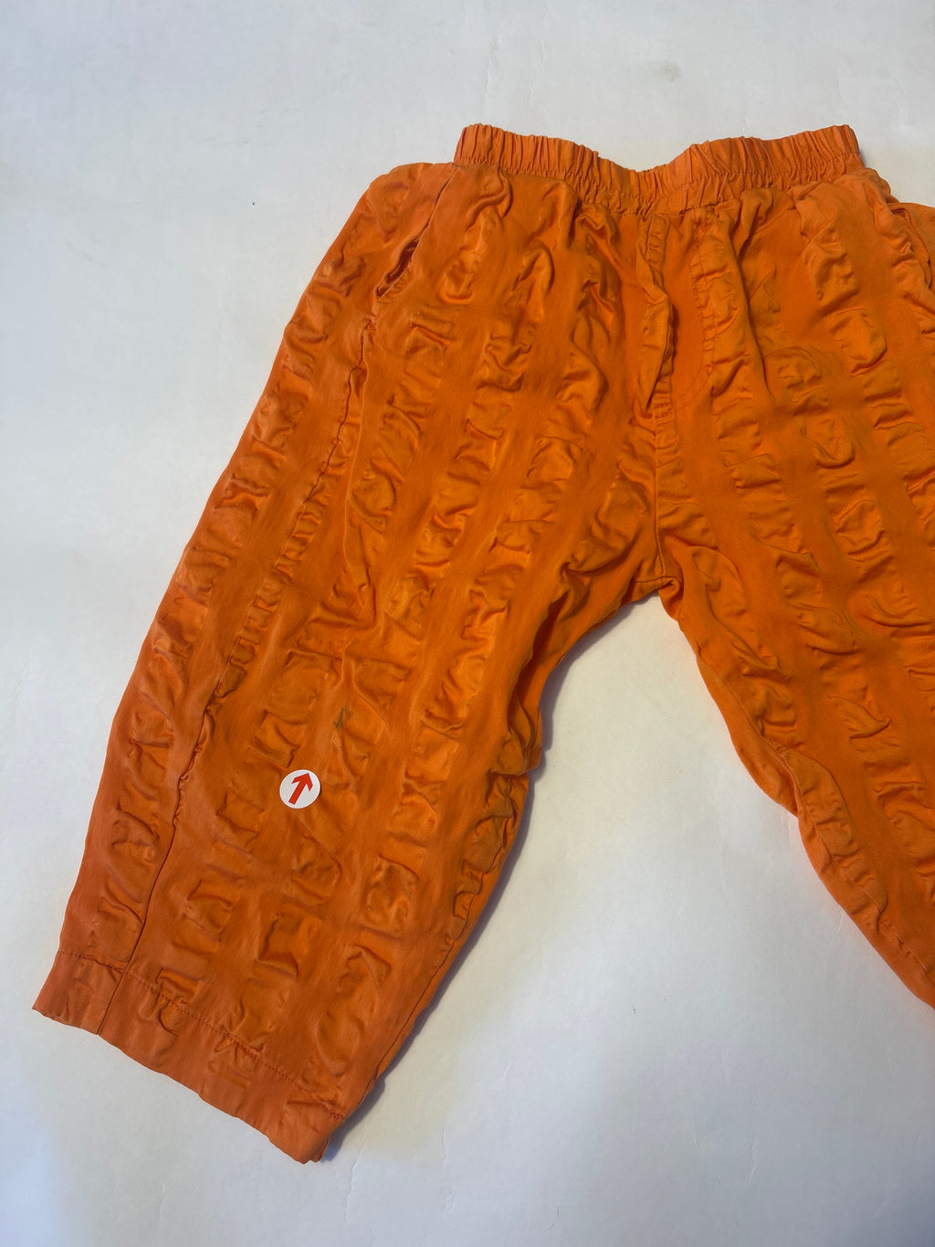 Studio Koter Orange giant seersucker manu trousers