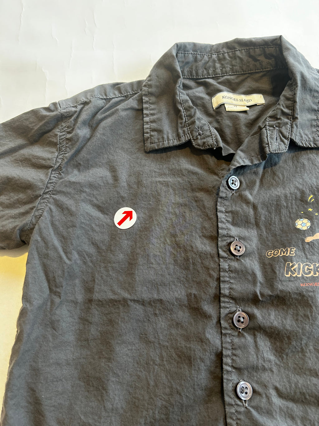 Konges Sløjd Dark grey motif shirt